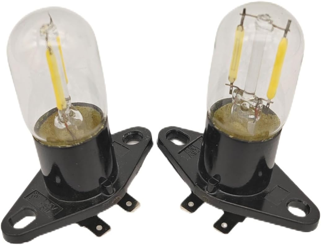 QLEE LED Microwave Bulb 1.5 W Z187 240 V Filament Light 20 W Equivalent Bulb Lamps for Refrigerator Microwave Cooker Hood Indicator Light Microwave Lamp image number 1