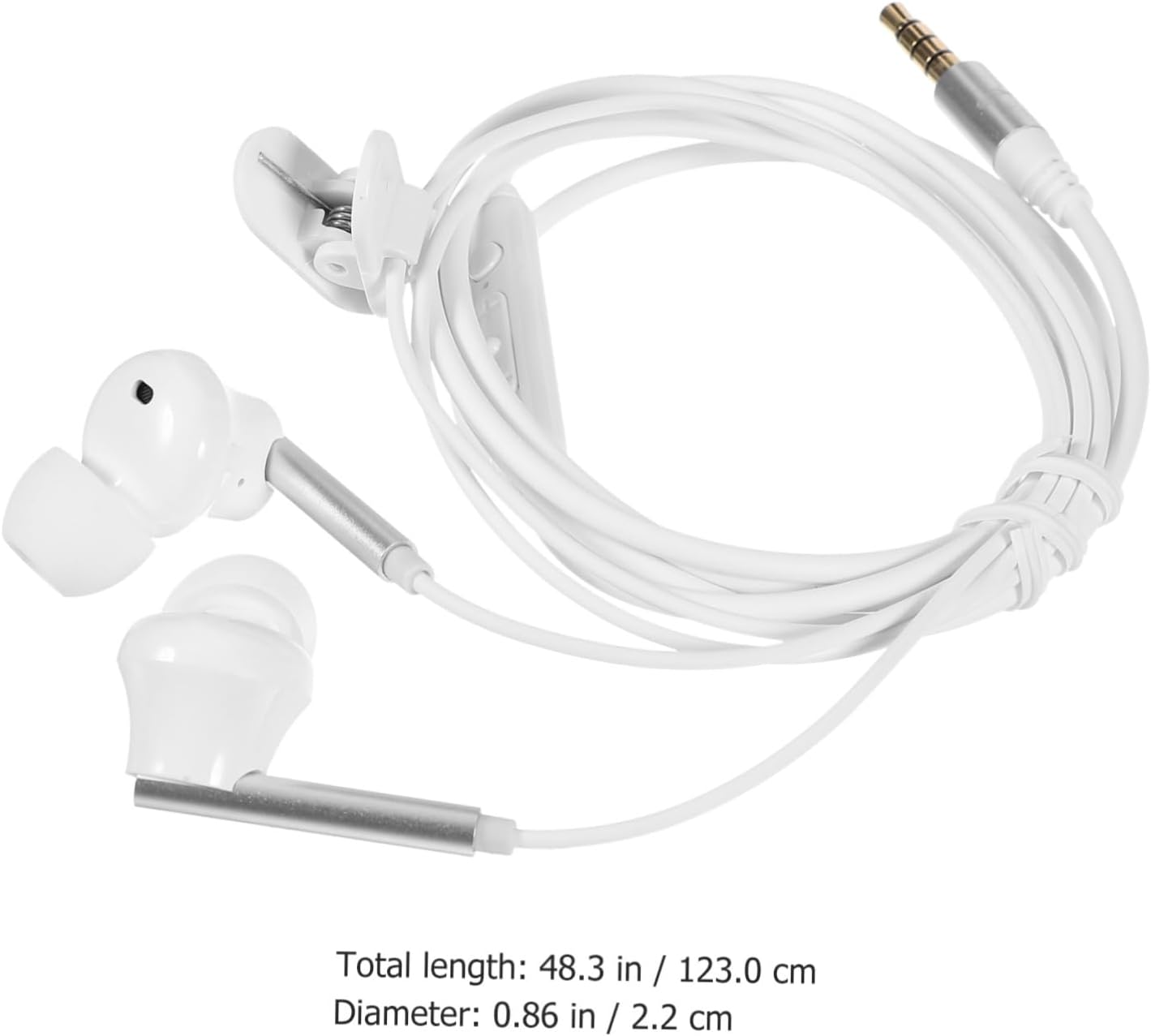 SHOWERORO Wired Sports Earbuds with High Definition Microphone Comfortable Secure Fit Running Headphones for Adults Compatible with Phones Tablets and Computers Design For image number 6