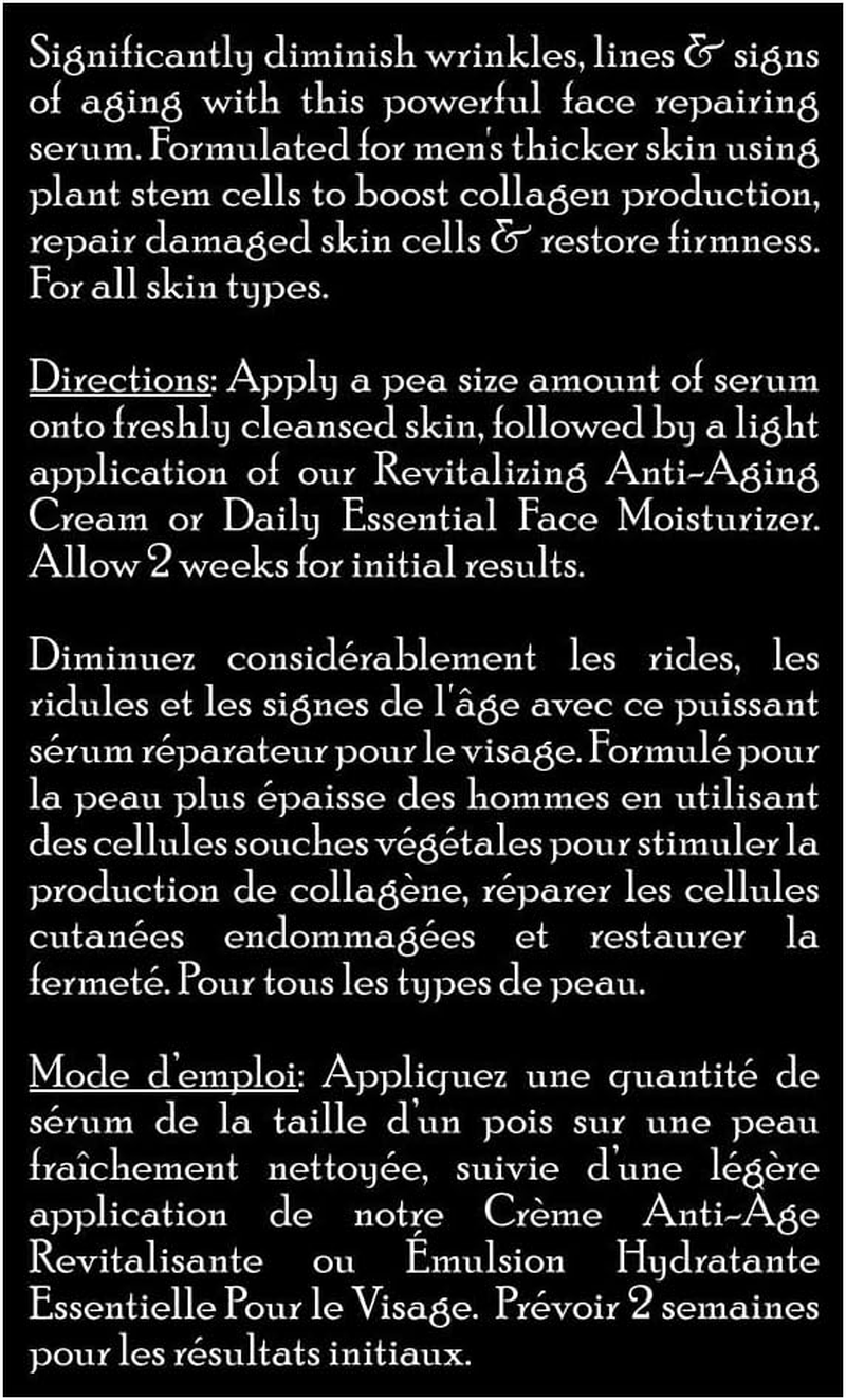 Brickell Men'S anti Aging Vitamin C Serum for Face, Repairing Night Face Serum for Men, Natural and Organic Hyaluronic Acid Serum for Face to Diminish Wrinkles and Reduce Redness, 30Ml, Unscented