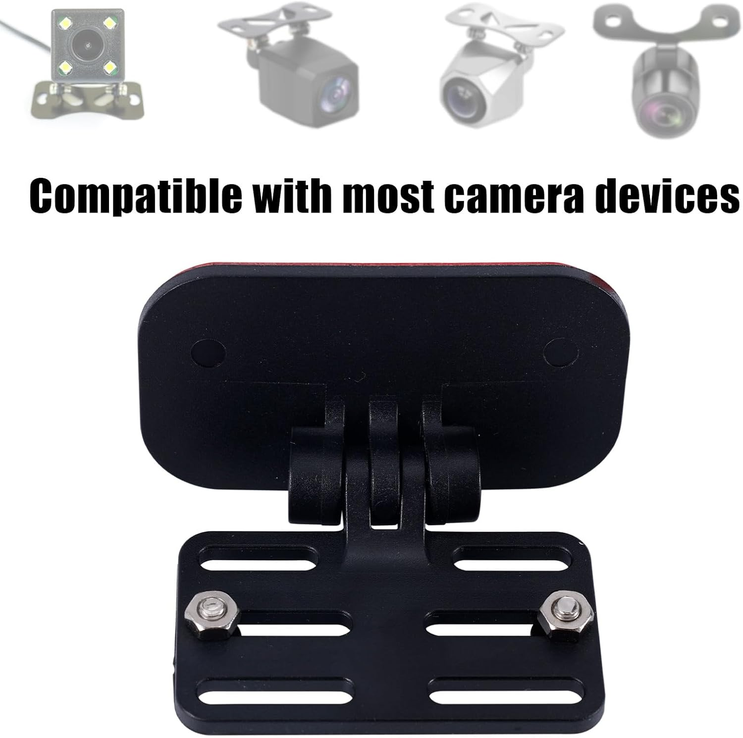 NQEUEPN 2Pcs Rear Camera Holder Set, Adjustable Windshield Mount for Camera Devices, Compatible with Automobile, Easy to Install image number 3