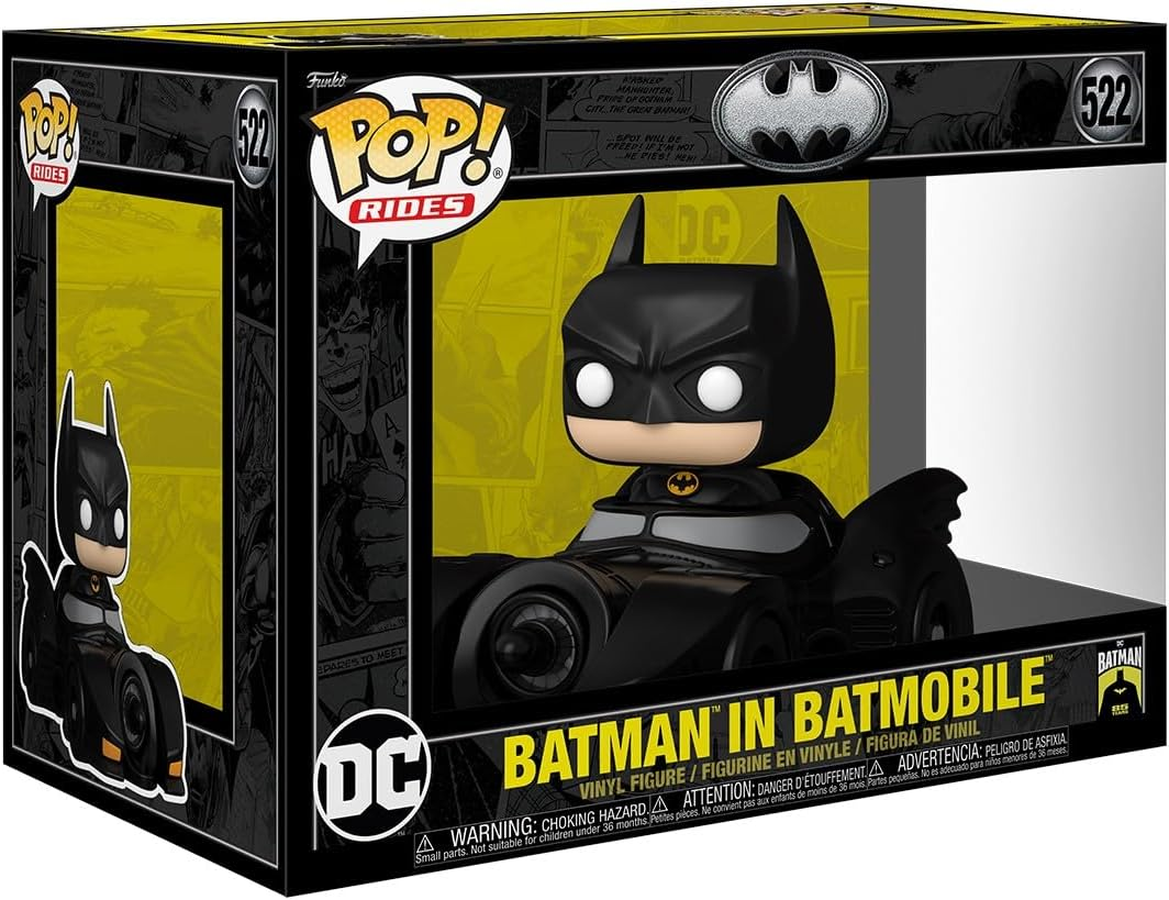 Funko Pop! Rides Deluxe Dc: Batman - Batman with Batmobile, 85Th Anniversary image number 4
