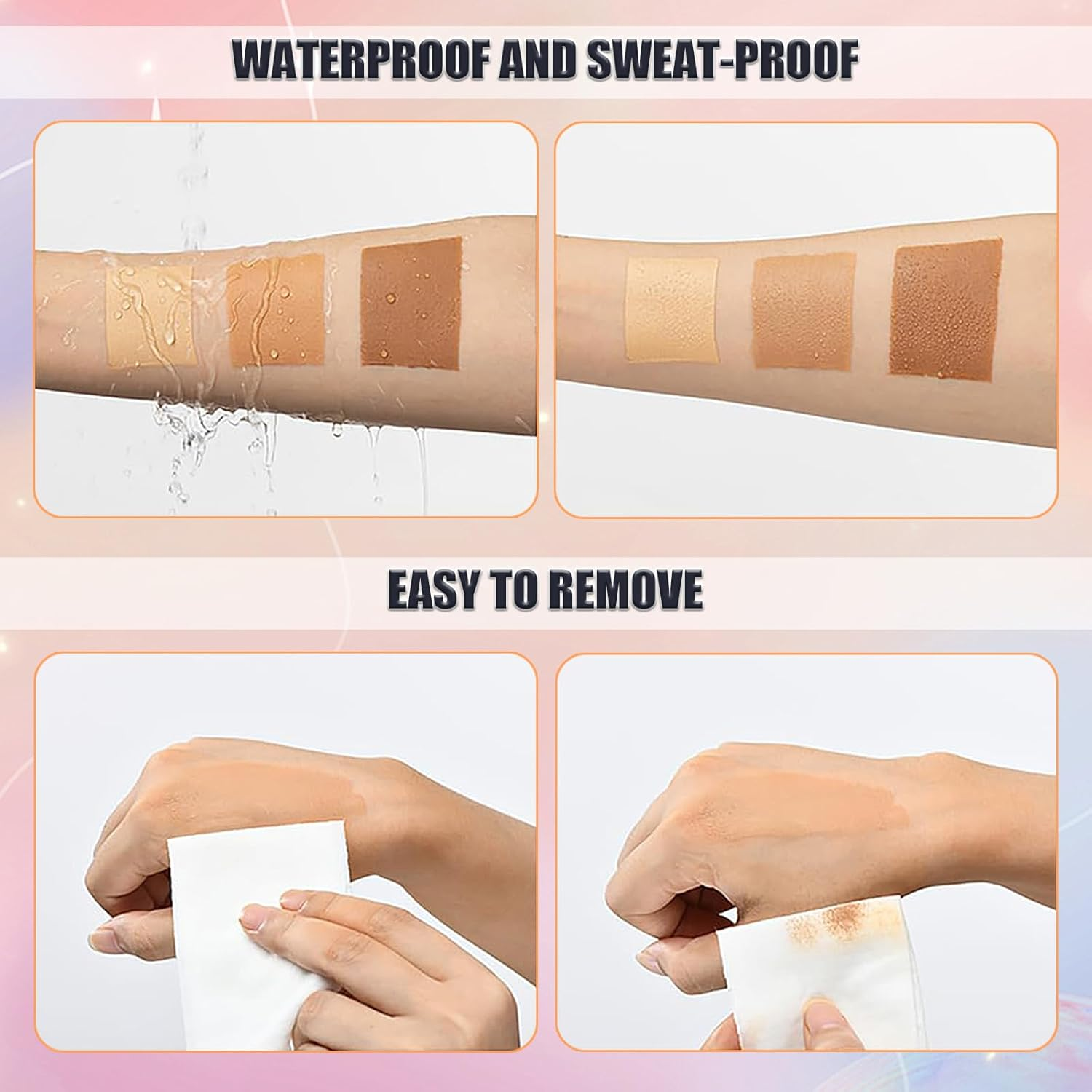 Leg Makeup Waterproof, Smooth Legs, Fade the Skin Color of Legs, Effectively Cover the Scars of Legs and Body, Long-Term Body Foundation Make-Up Uniform Skin Skin Beauty Leg Cream