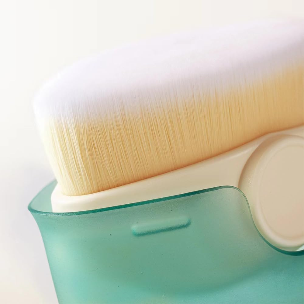 Kids Sunscreen Applicator - Suntan Lotion Applicator with Soft Bristles, Portable Foundation Makeup Brushes for Liquid Foundation Powder Cream,Portable Foundation Makeup Brushes (Green) - Green image number 3