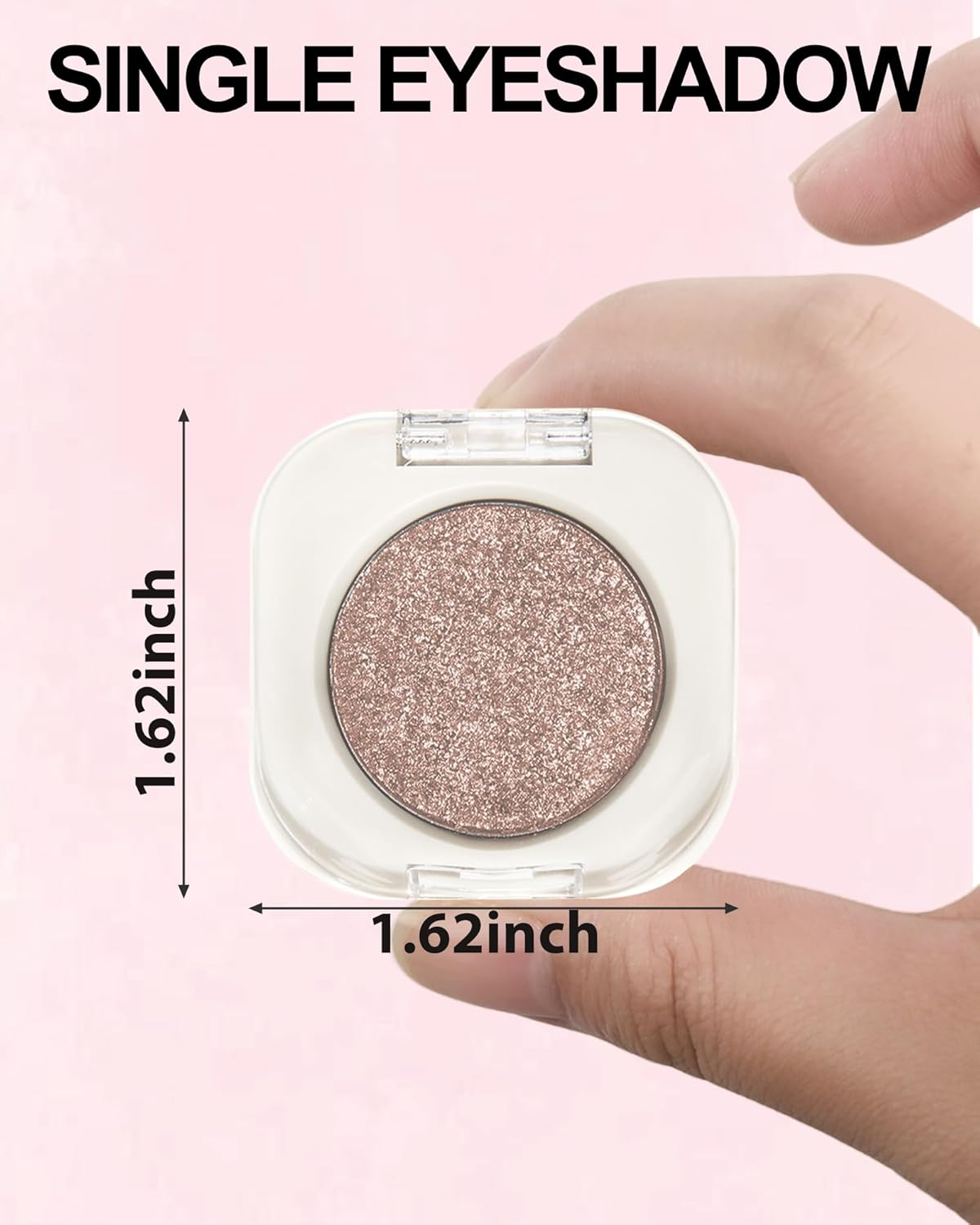 Glitter Eyeshadow Grey/Silver, Highly Pigmented Eyeshadow Palette with Pearl Finish, Waterproof, Durable, Fine and Soft Texture & Blendable, Metallic Shimmer, Wrinkle Free Eye Make-Up C11 image number 3