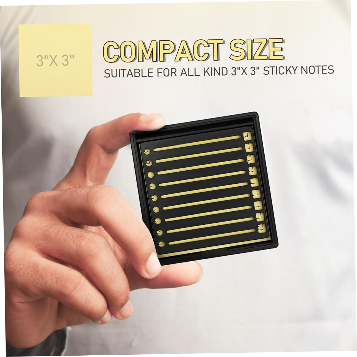 HONMEET Post Note Template Reusable Notes Stencil Holder Stickers Organizer Memo for Desk Stationery Storage Shipping Label Holder Label Dispenser Sticker Display Rack image number 1