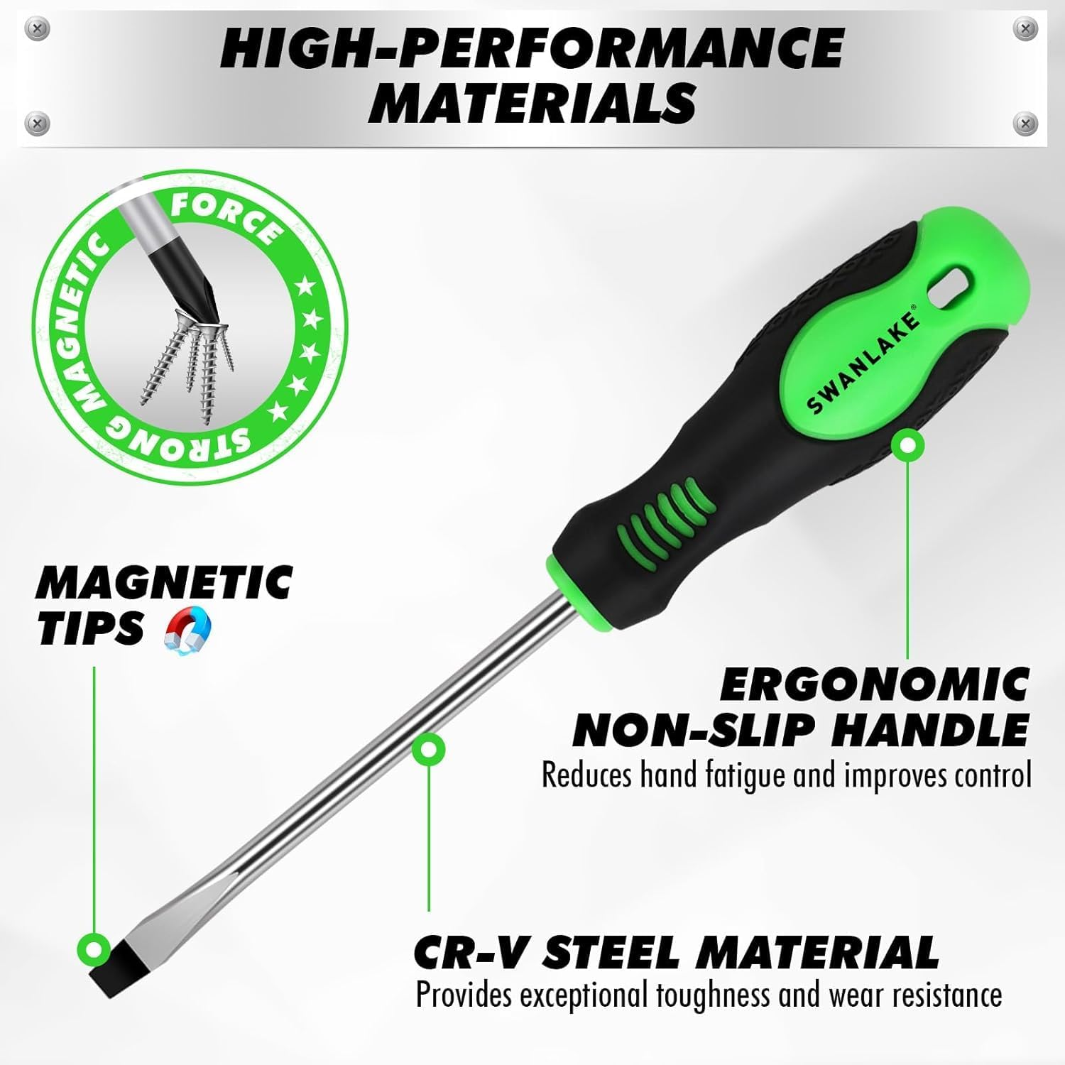 SWANLAKE 118PCS Magnetic Screwdrivers Set with Plastic Ranking,Tools for Men image number 2