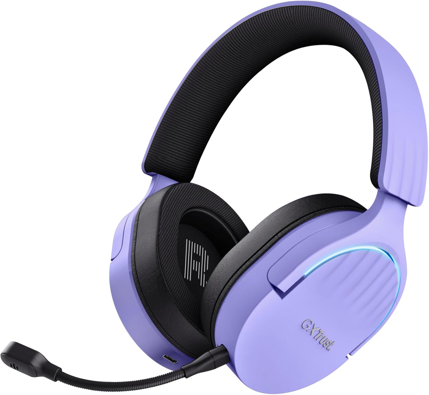 Trust Gaming GXT 491 Fayzo Gaming Headset Bluetooth + 2.4 Ghz, 7.1 Surround Sound, 22H Battery Life, 85% Recycled Plastic RGB Over-Ear Headphones Wireless Bluetooth PC PS5 PS4 Switch, Black