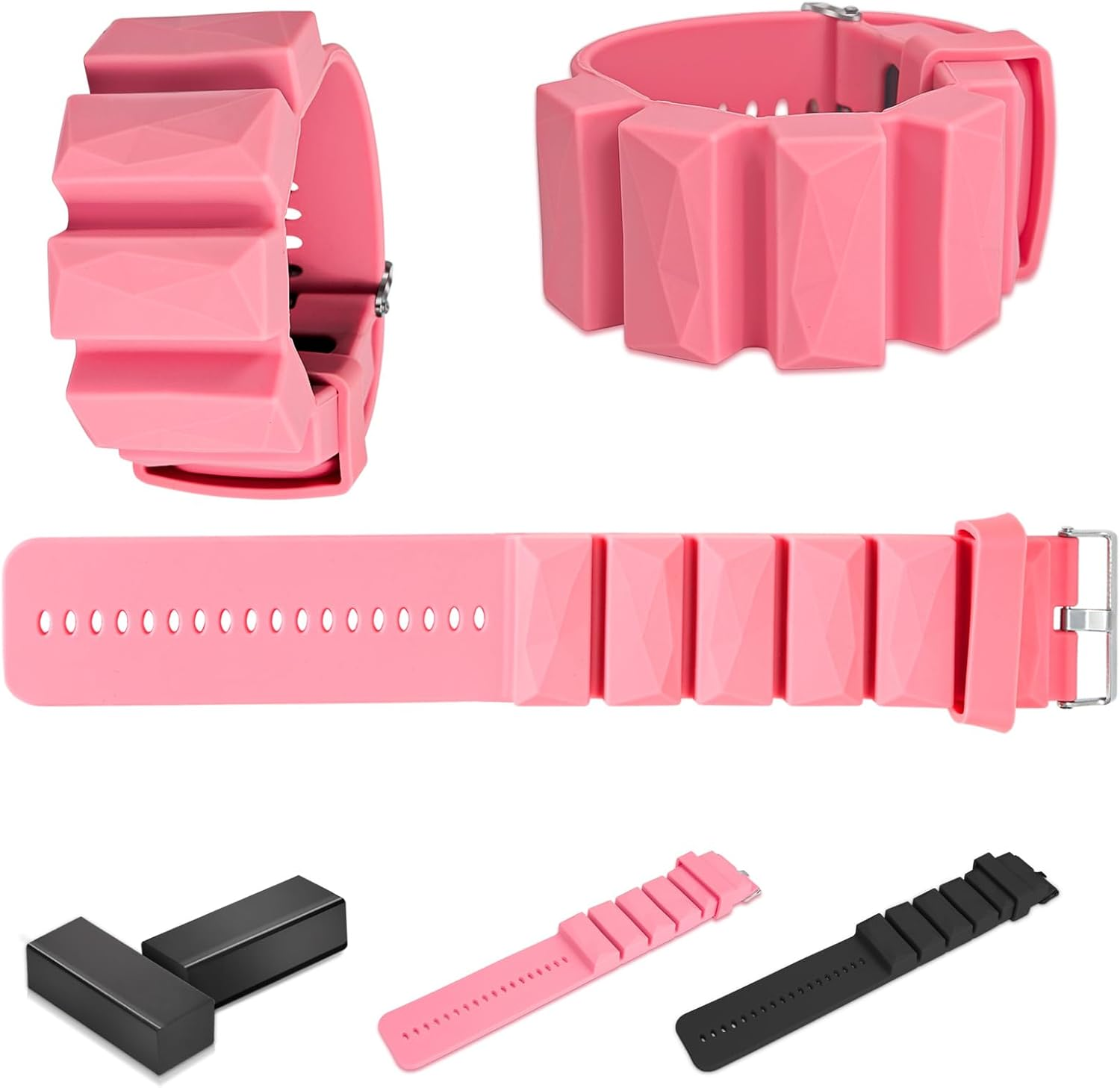 Luxveno Wearable Wrist and Ankle Weights 1 Lb Set of 2, Ankle Weights for Women and Men, Wrist Weights for Pilates, Yoga and Walking Exercise, Office Workout and Home Gym Equipment. Adjustable Wristband and Bracelet for Hand, Leg, Wrist and Ankle.