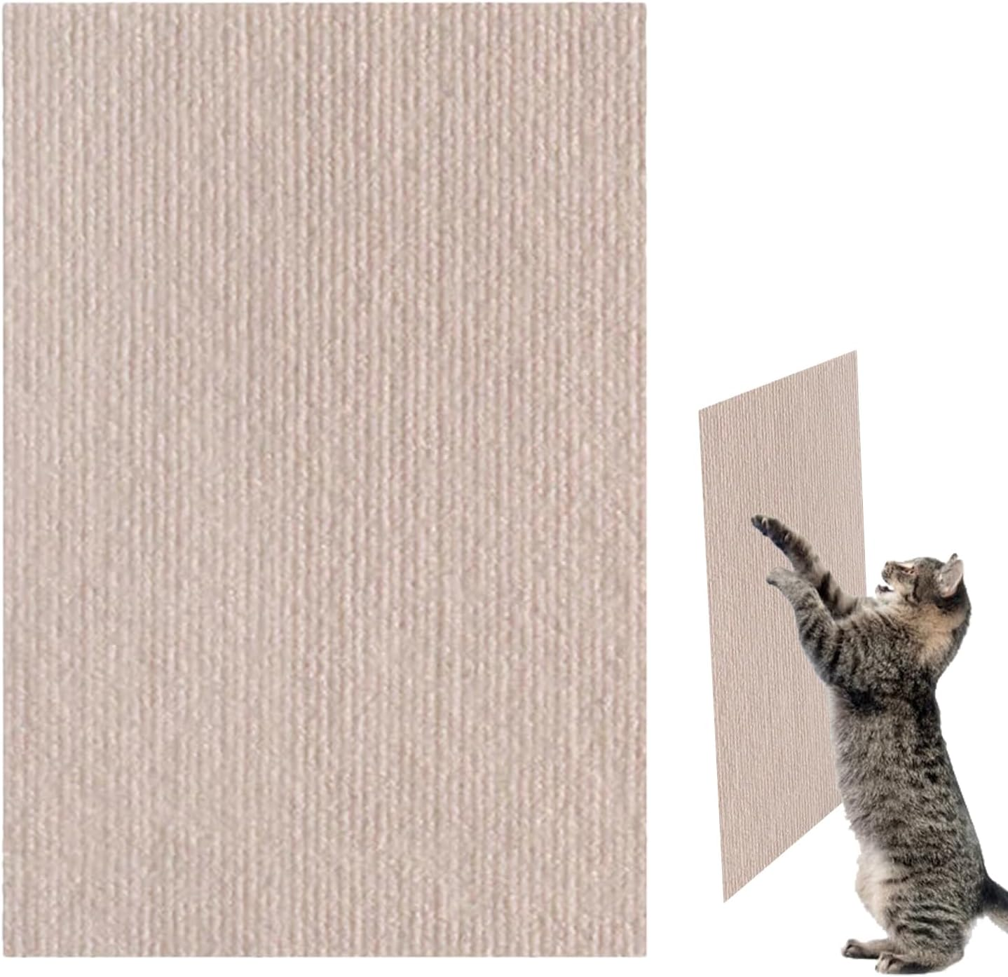 Cat Scratch Mats | Trimmable Cat Mat Cratching Carpet - Flat Scratcher, Carpet Pad Replacement for Posts, Furniture, Tree Shelves, Wall image number 2