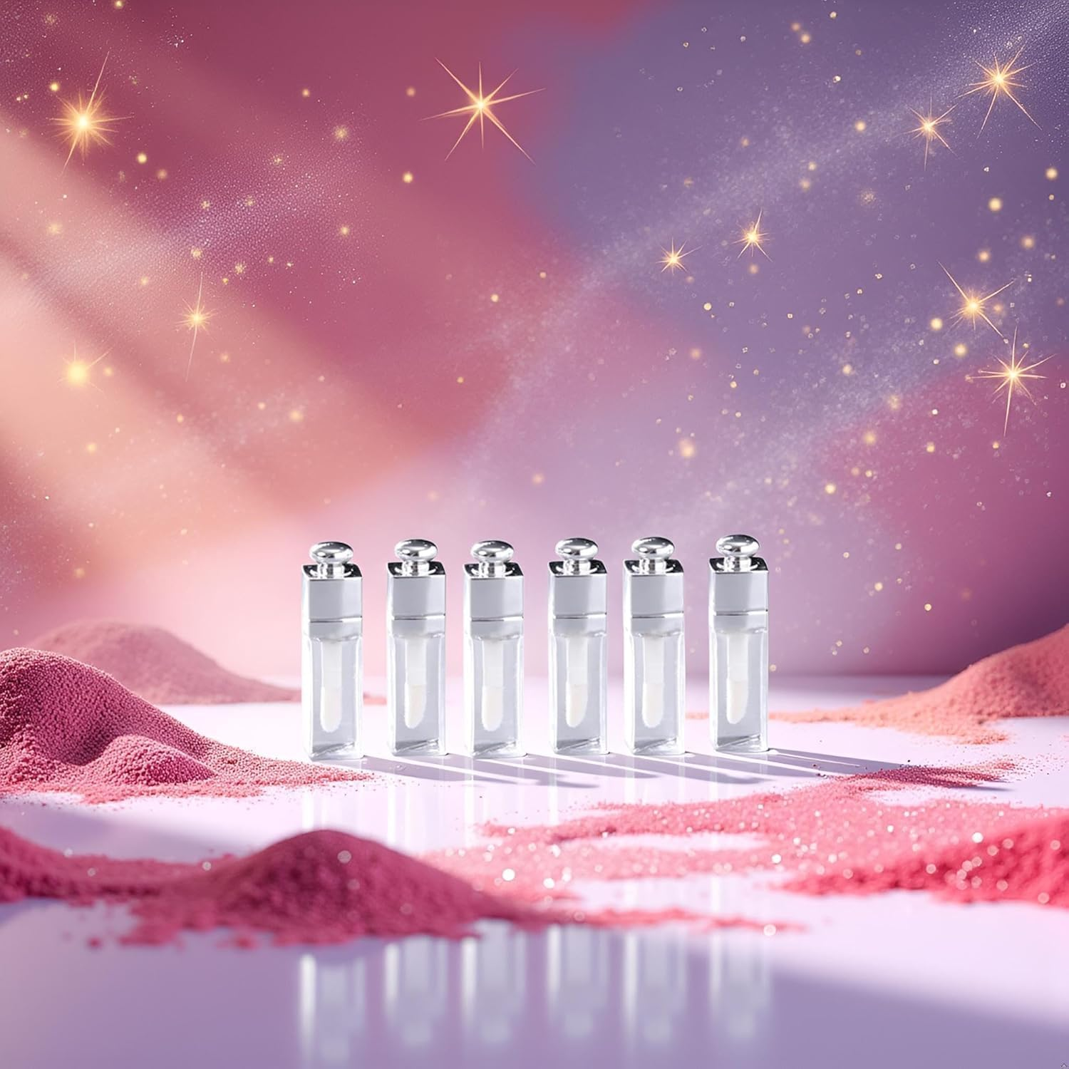 6 Pcs 3Ml Empty Lip Gloss Tubes Containers Clear Refillable Lip Balm Bottles Transparent Mini Lipstick Containers for DIY Makeup Lip Gloss Makeup image number 3