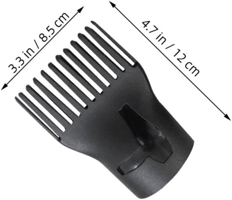 4Pcs Heat Resistant Duckbilled Hair Dryer Nozzle Wide Airflow Design for Salon and Home Styling Plastic Replacement Blow Dryer Comb Attachment image number 2