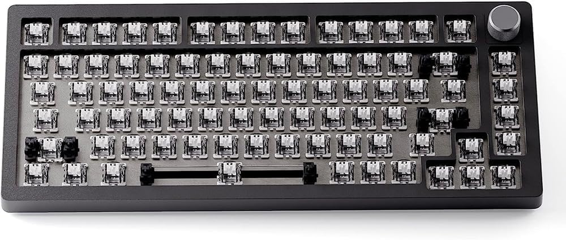 Drunkdeer A75-Mechanical-Keyboard, TKL Gaming Keyboards, Hyper Fast Magnetic-Switch, RGB Wired USB Compact 82 Keys with Knob Black image number 2