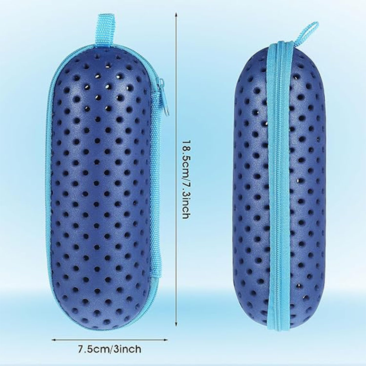 Songholee Swim Goggle Case, Goggle Case with Drain Hole for Swimming Goggles Sunglasses Zipper Eyeglasses Case Protective Cases for Goggles Men Women Swimming Accessories