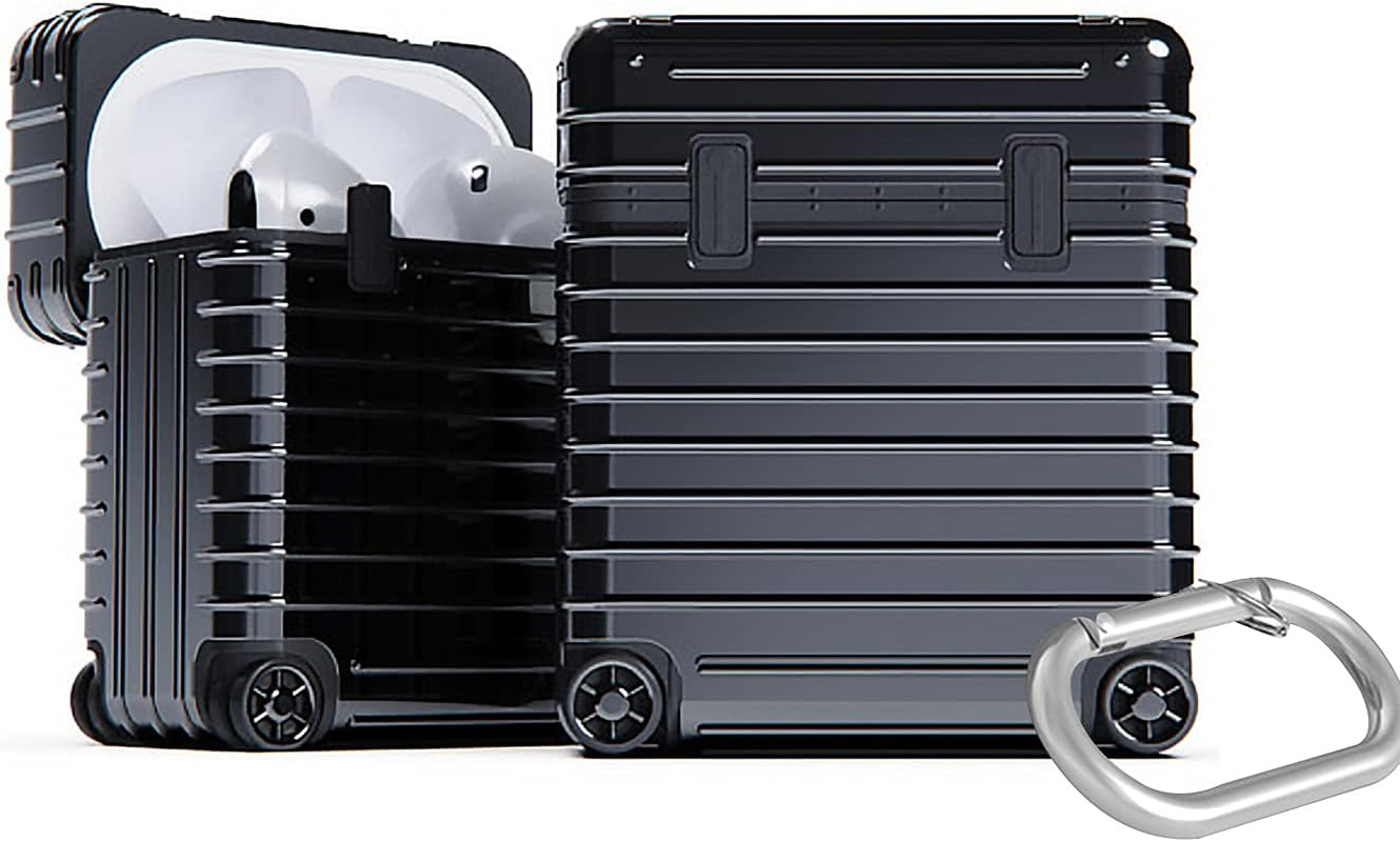 Miak Airpods 3Rd Generation Carrying Case Cover [Suitcase, Hard Case, Carrying Bag, Polycarbonate, TPU Carabiner, Wireless Charging, Qi Compatible, Stickers, Customized]