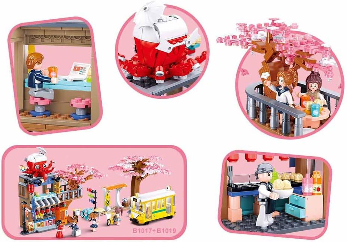 Sluban Klemmbausteine M38-B1019 Happy Diary-Tako Yaki Main Store548Pcs image number 4