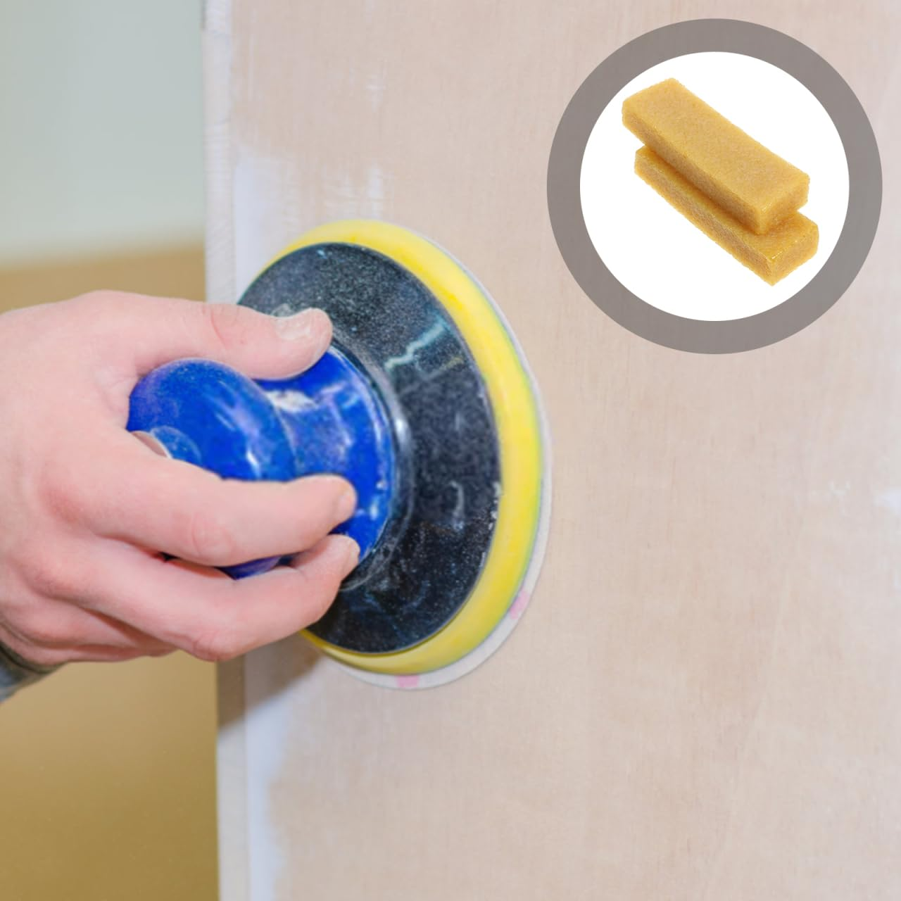 OSALADI 2Pcs Sandpaper Cleaning Rubber Eraser Stick for Belt Sander Sandpaper Belts Abrasive Cleaning Stick for Woodworking Shop Tools