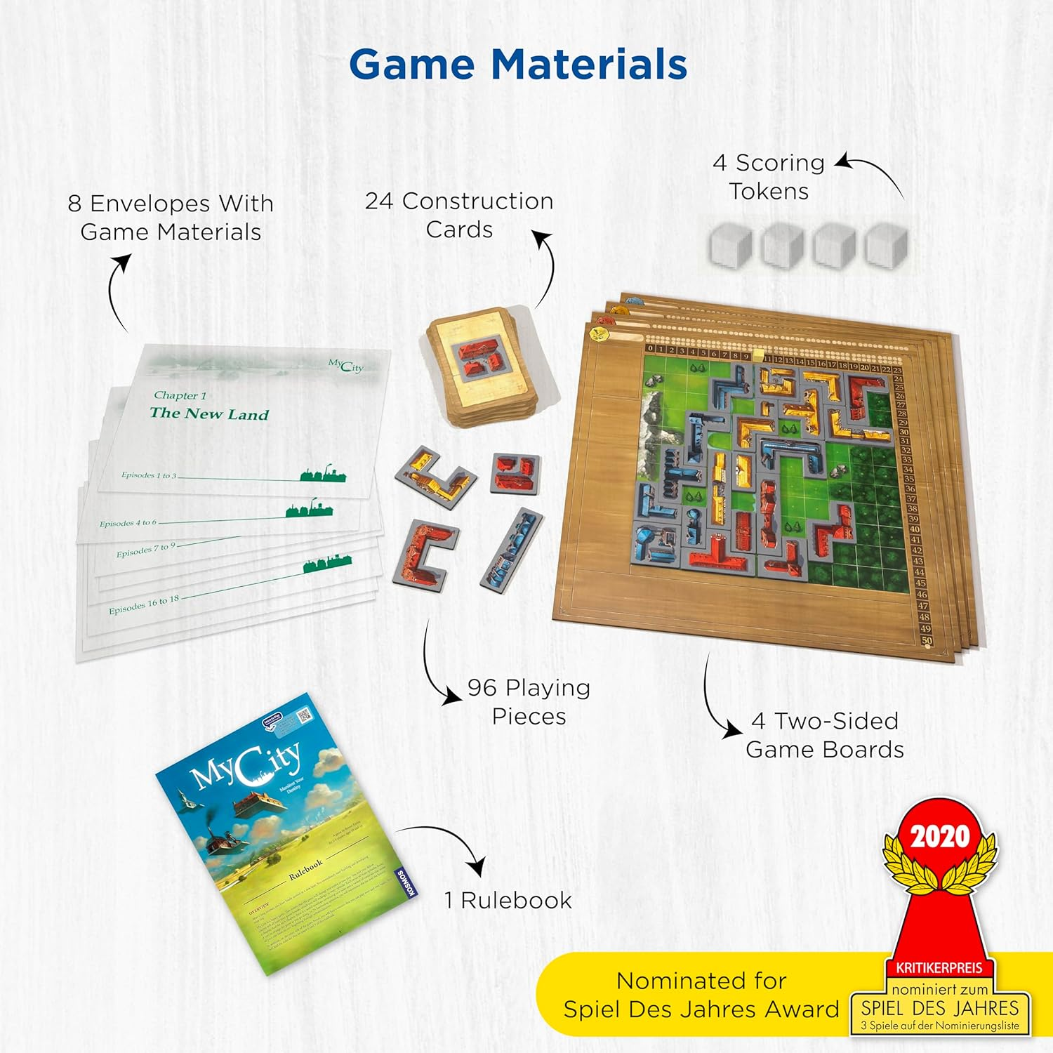 Thames & Kosmos 78125 My City Strategy Game image number 2