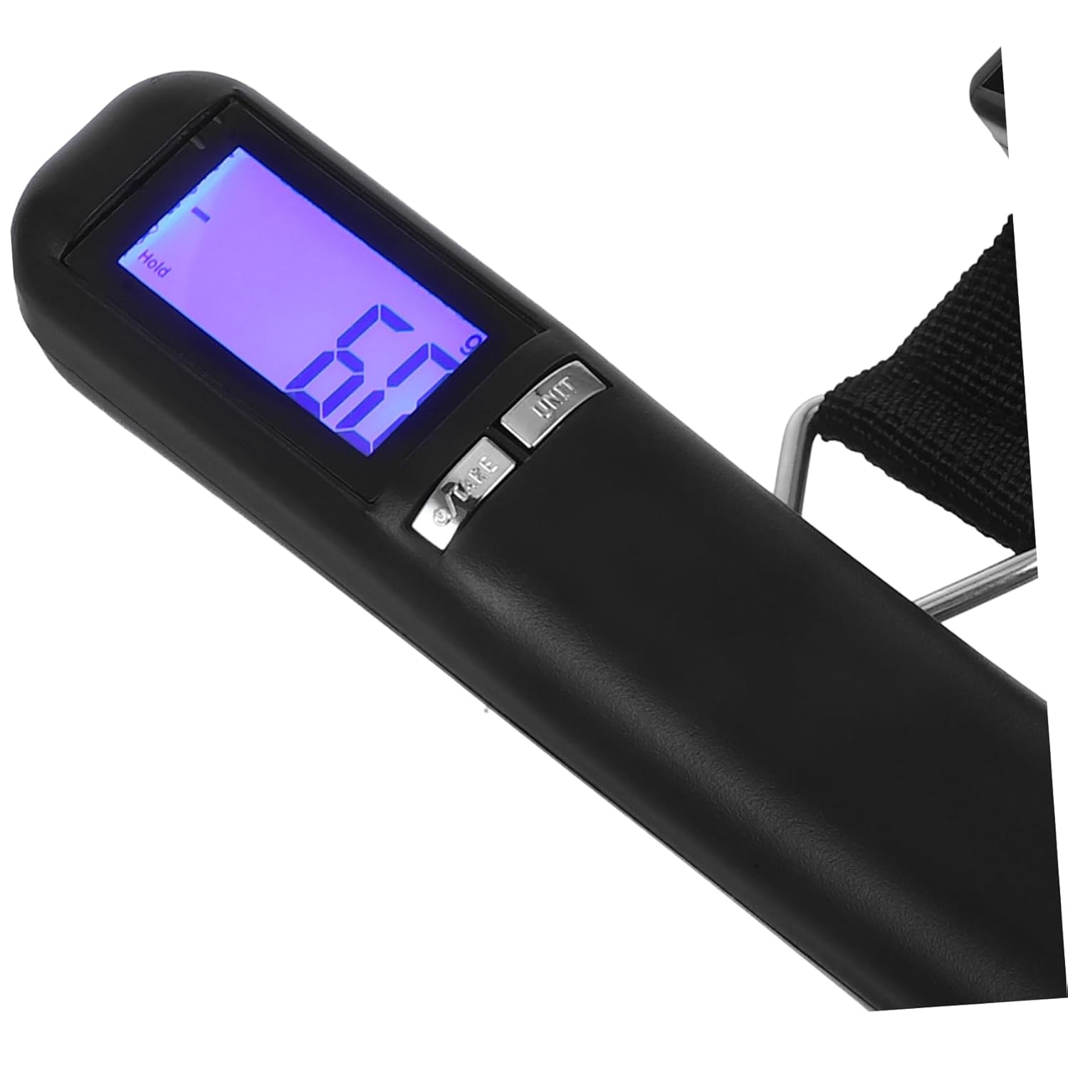 JEWEDECO Digital Hanging Luggage Scale 50Kg High-Strength Strap Portable Electronic Travel Scale Backlit LCD for Accurate Suitcase Weight Measurement