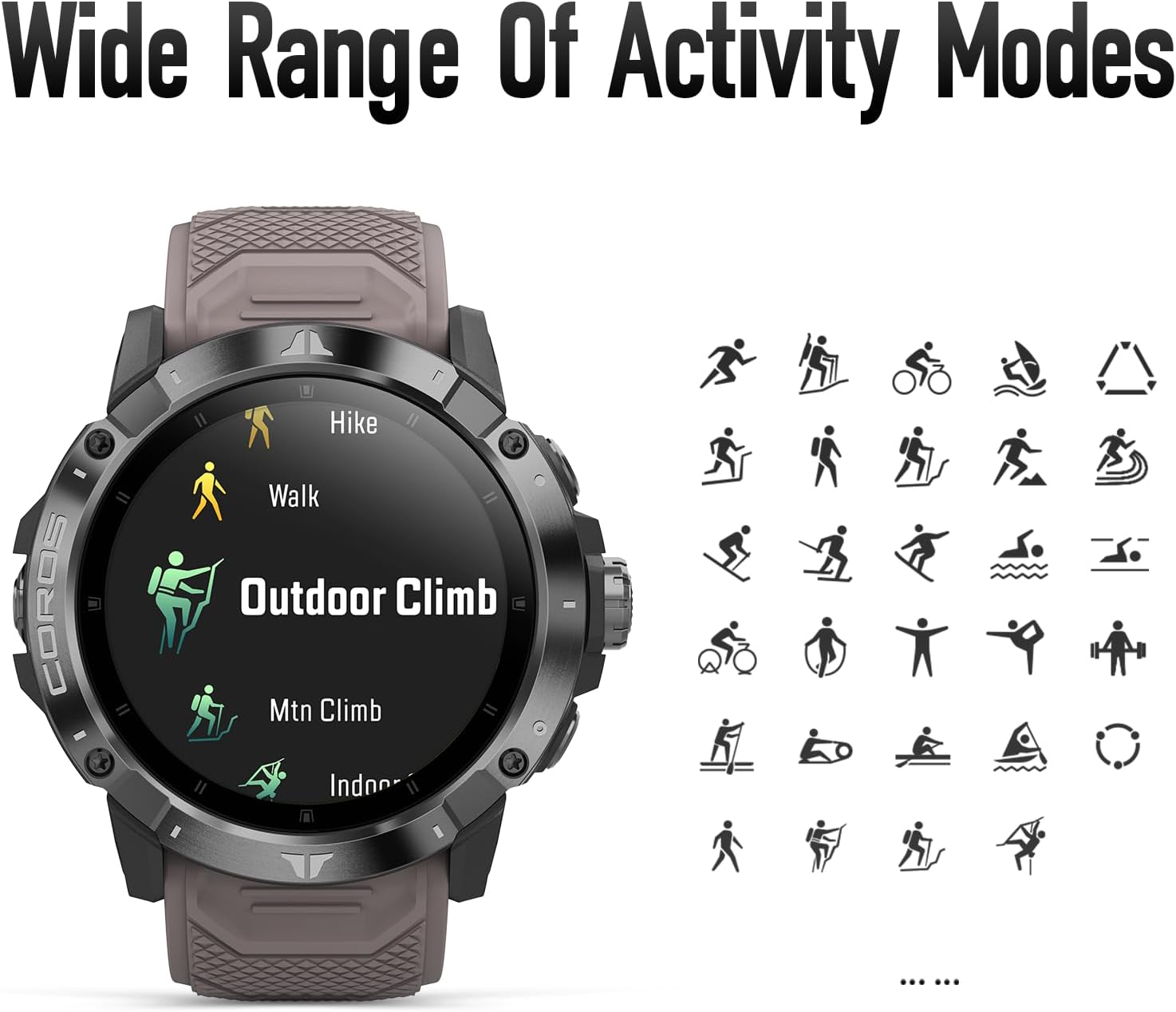 Coros Vertix 2 Premium GPS Adventure Watch (Lava) - Obsidian image number 2