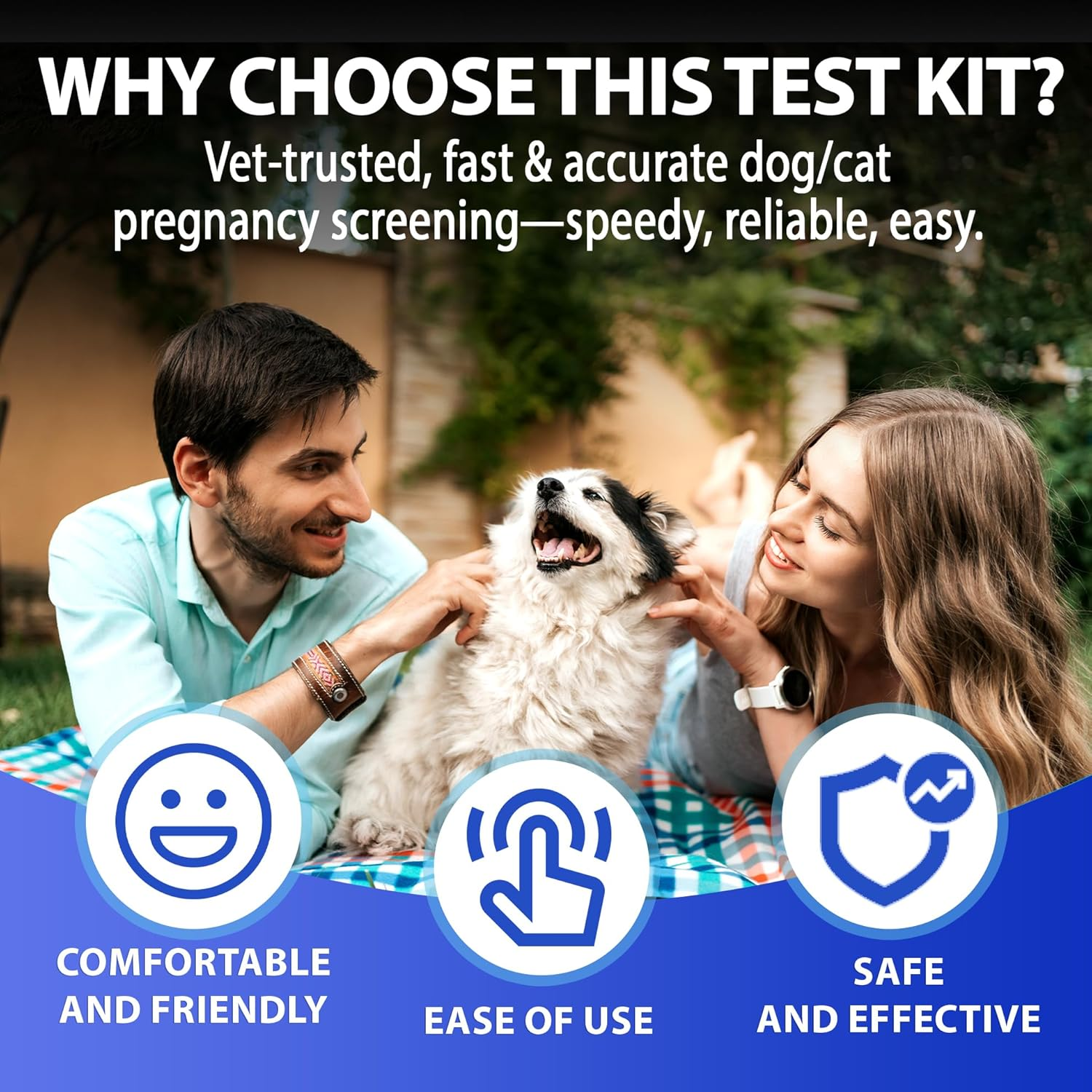 Dog Cat Pregnancy Test Kit at Home &ndash; 2 Tests/Pack for Early Pregnancy Detection in Dogs & Cats ， Canine & Feline Relaxin Test Kit image number 6