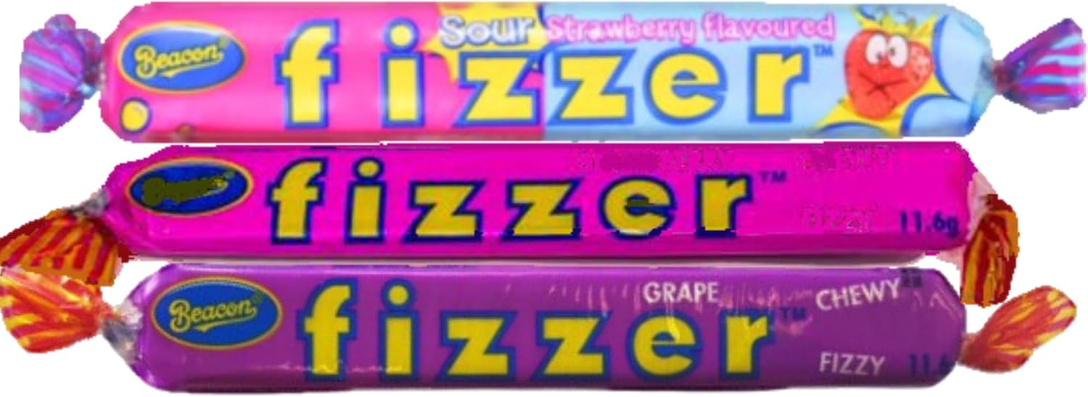 Beacon Fizzers Assorted Flavours - Chewy Candy Bars - 48 Piece Pack Individually Wrapped &ndash; Bulk Value Pack - Perfect for Parties, Movie Nights, and More image number 5