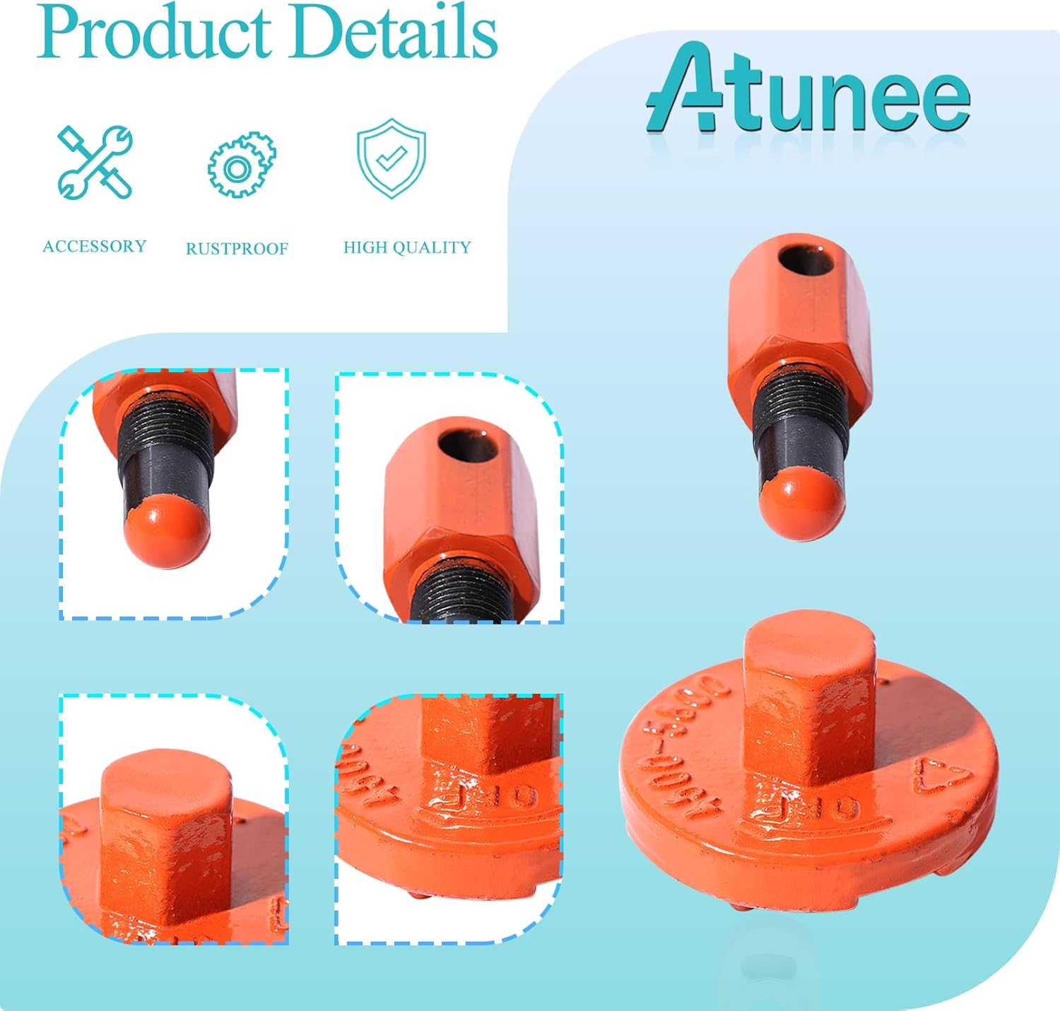 Atunee Piston Stop Clutch Flywheel Disassembly Tool with Chainsaw Scrench for Husqvarna Rancher 340 345 346 350 351 353 445 450 455 460 Chainsaw Replace 502541601 502 54 16-03 image number 1