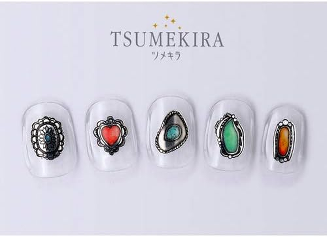 TSUMEKIRA SG-FNS-101 Nail Stickers, Produced by FUNSIDE Indian Jewelry, Multicolor, 1 Piece