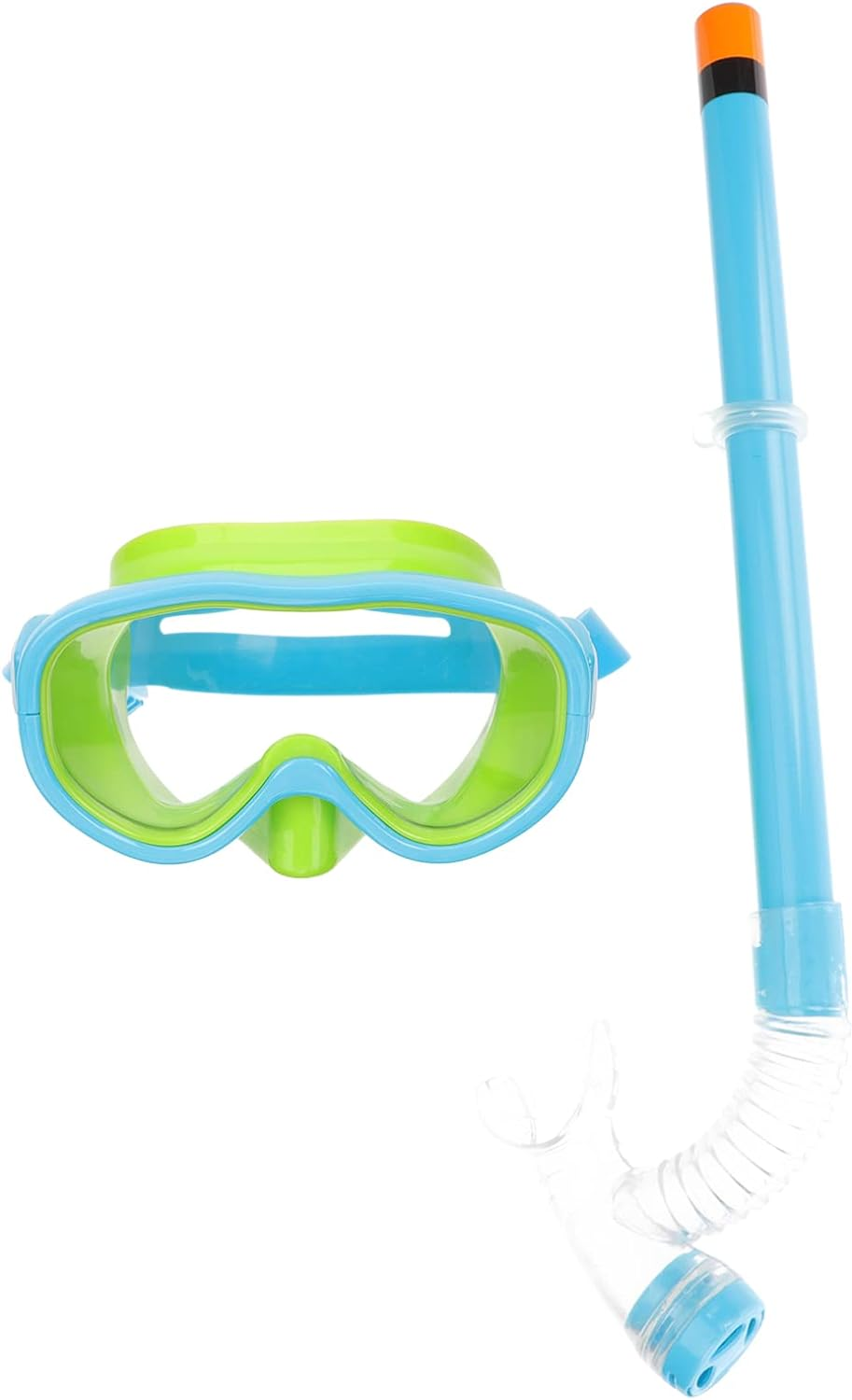 BESPORTBLE 1 Set Kids Snorkel Set Children Anti- Fog Diving Masks Swimming Goggles Snorkeling Gear Semi- Dry Snorkel Equipment for Children Boys Girls Juniors Blue