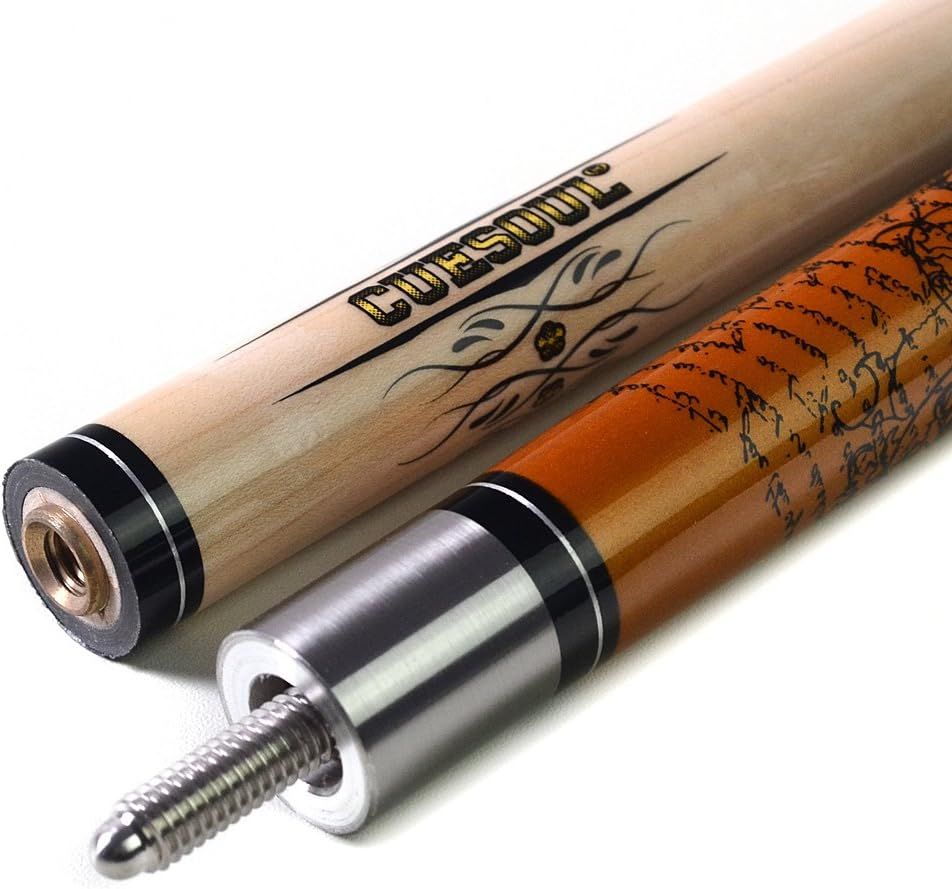 CUESOUL Rock II 58" 19Z/20Z/21Z 1/2 Maple Pool Cue Stick Kit image number 6