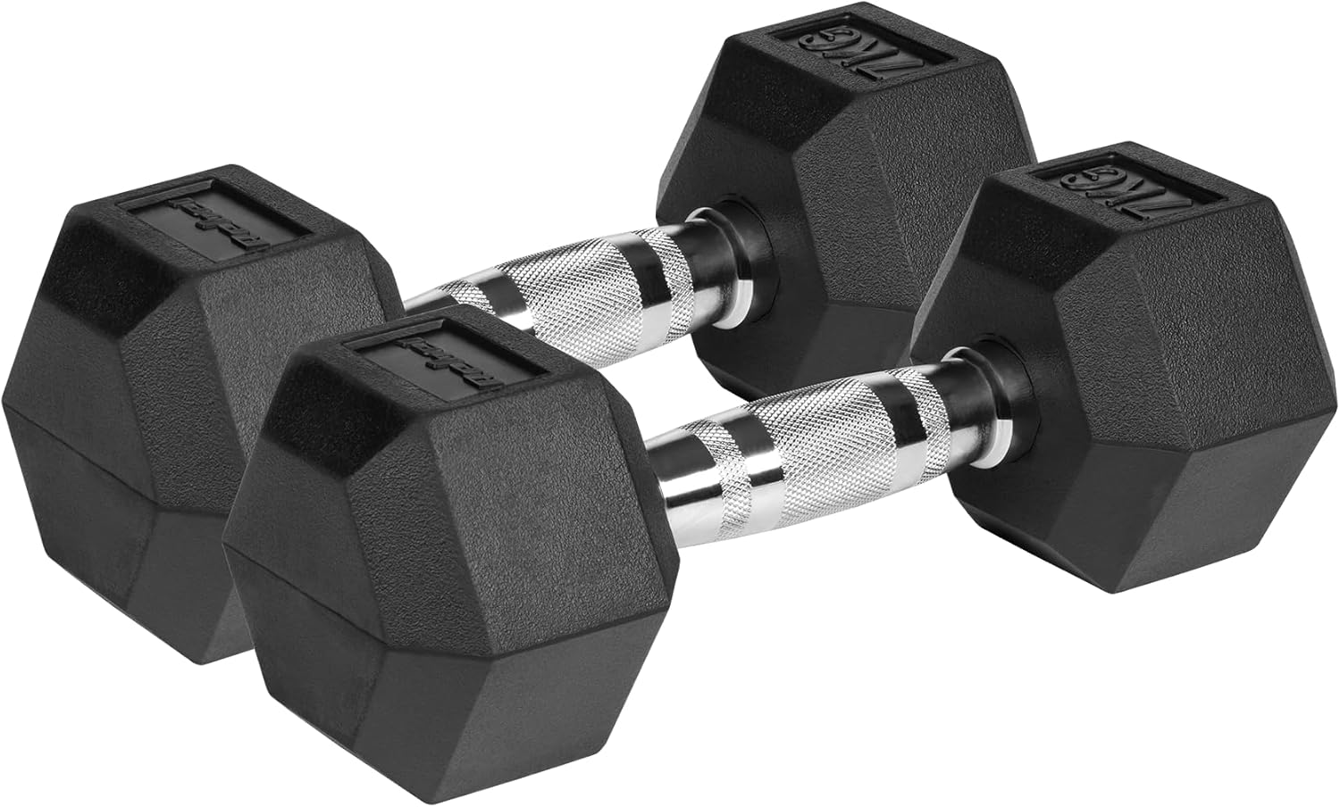 Rebel Dumbbells Cast Iron Rubber Plated HEX 2X7 Kg RBA-2325-07