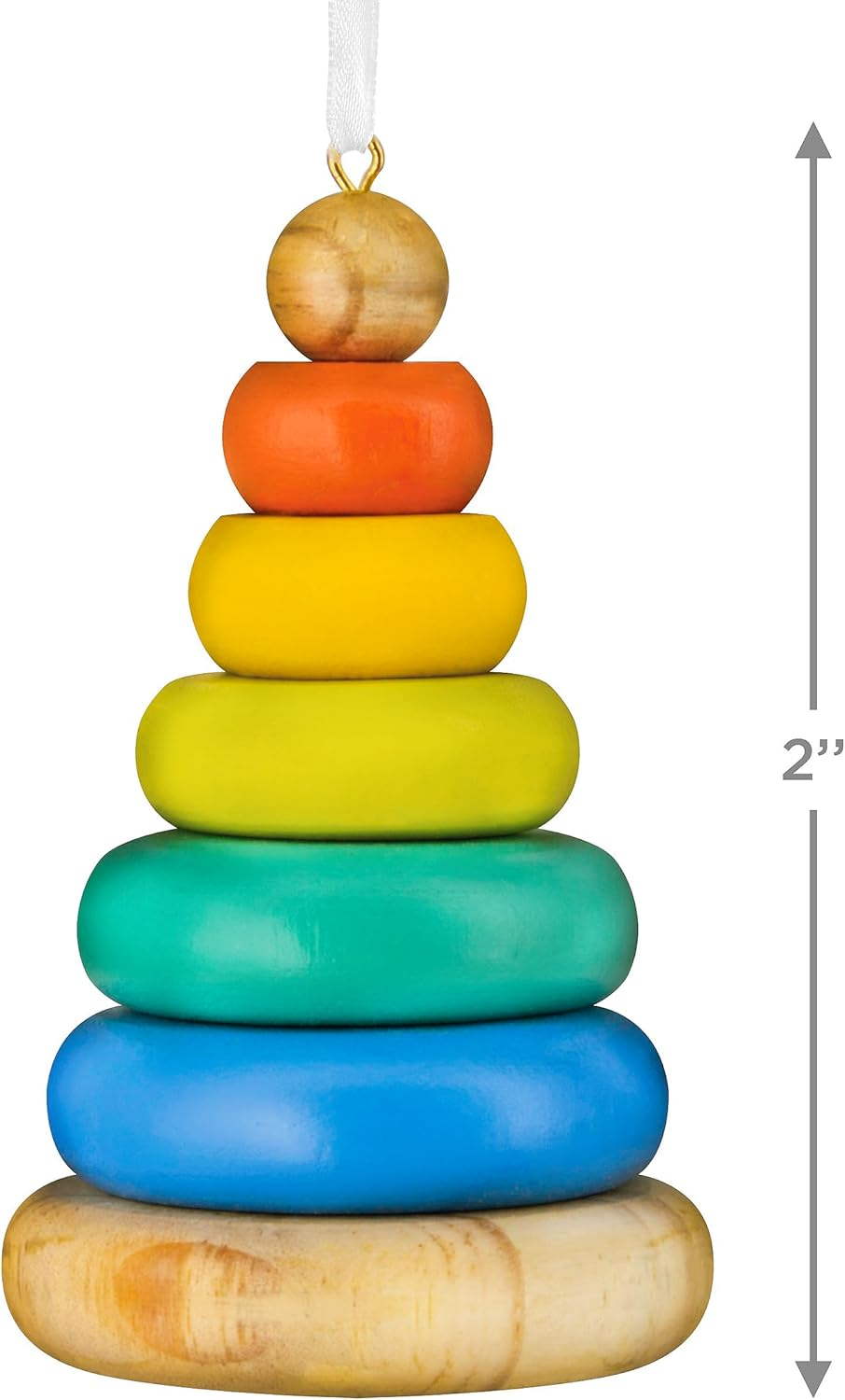Hallmark Stacking Rings Baby Toy Christmas Ornament