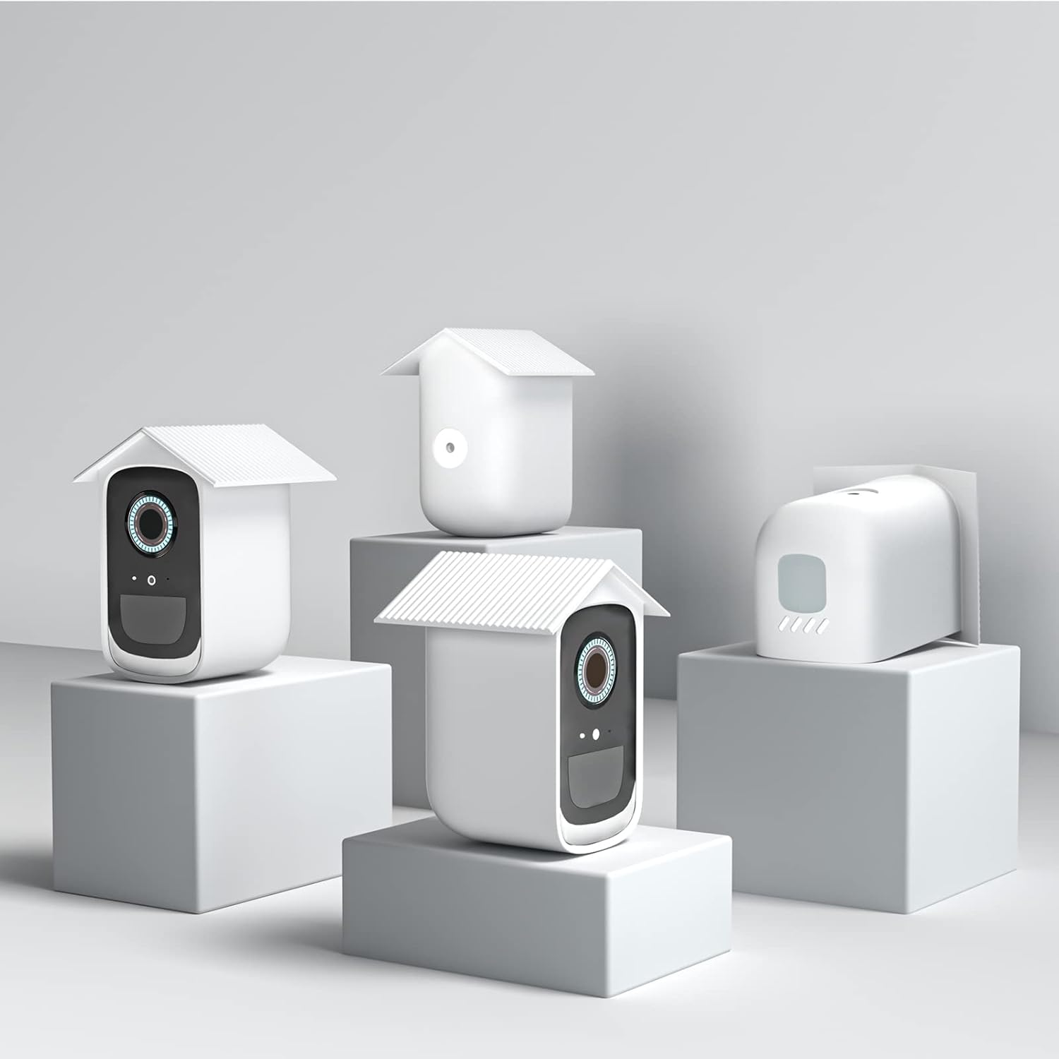 HOLACA Silicone Housing Skin for Eufycam 3C (S300) Wireless Home Security System-2Pack (White) image number 5