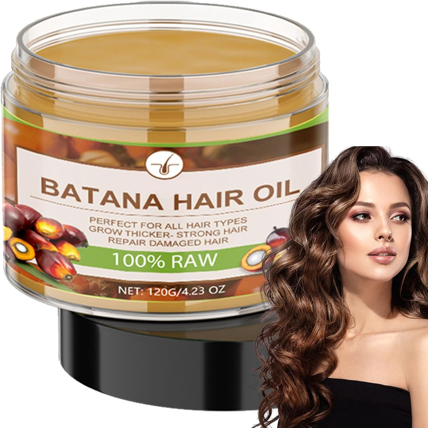 Natural Botana Hair Growth Oil - 120 G Bata-Na Oil for Hair Growth, Smoothing Nourishing Hair Care Oil, Hair Repair Cream for Dry Damaged Hair - 2Pcs image number 5