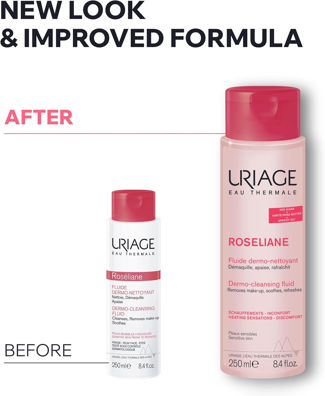 Uriage Roseliane anti Redness Dermo-Cleansing Fluid, 250 Ml image number 4