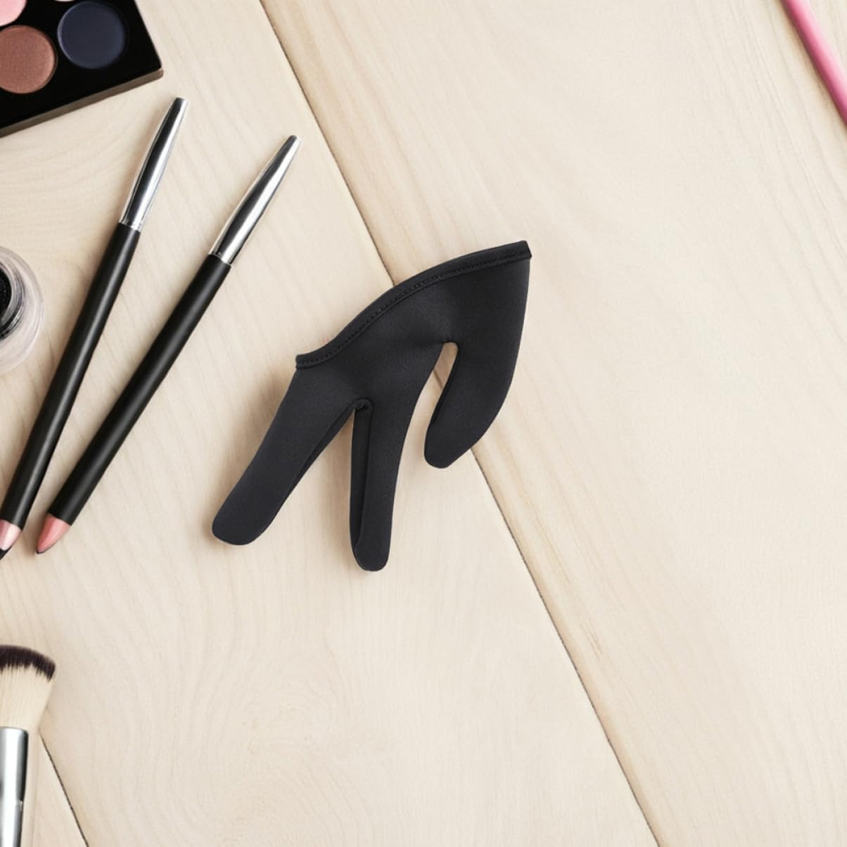 NIYANGLE 2Pcs Hair Styling Heat Resistant Gloves Three-Finger Curling Gloves Heat Insulation Heatproof image number 6