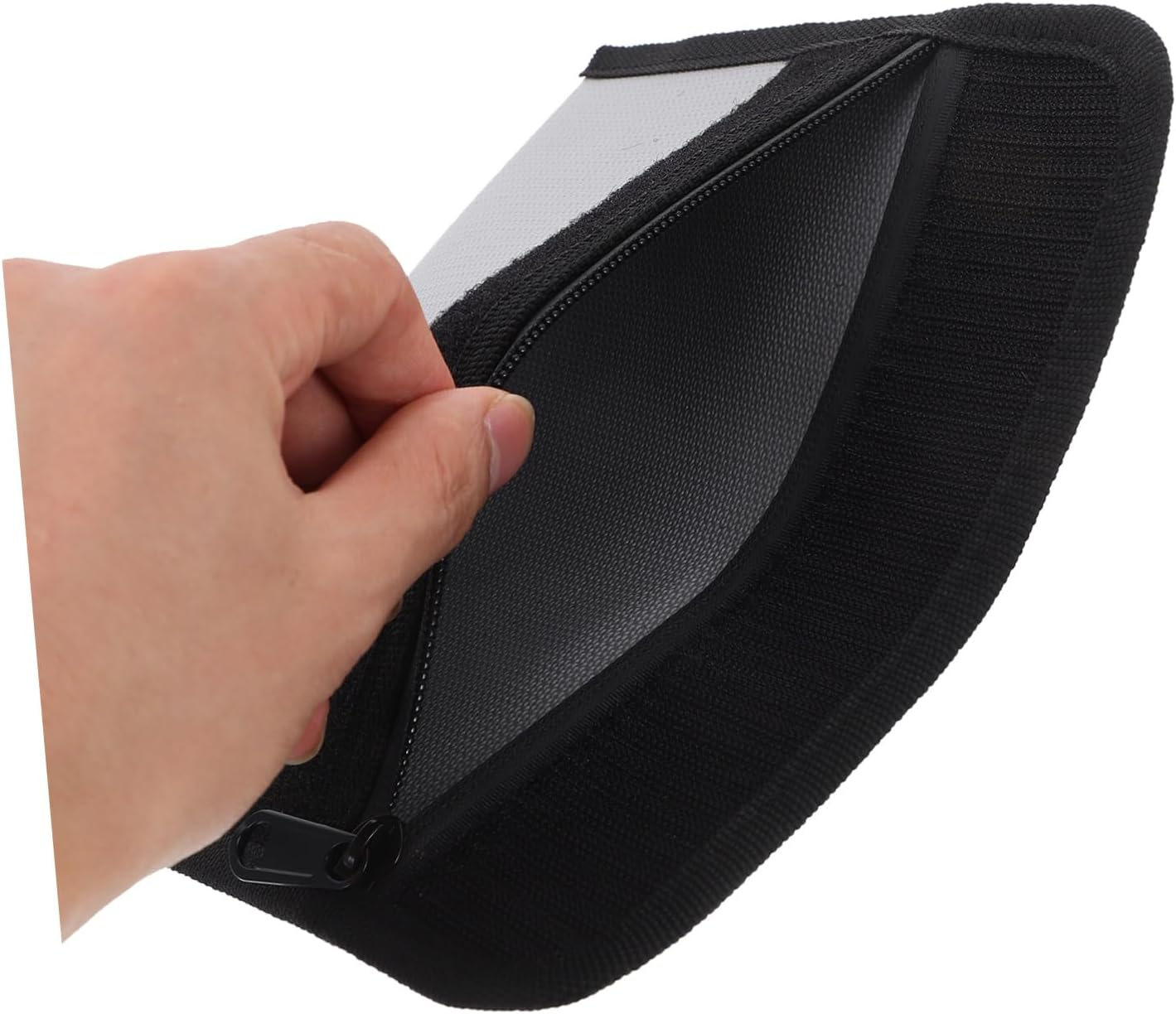 HONMEET 2Pcs Fireproof Document Bag Money Bag for Cash Fireproof Zipper Outdoor Use for Travel Document Wallet and Receipt Storage image number 3