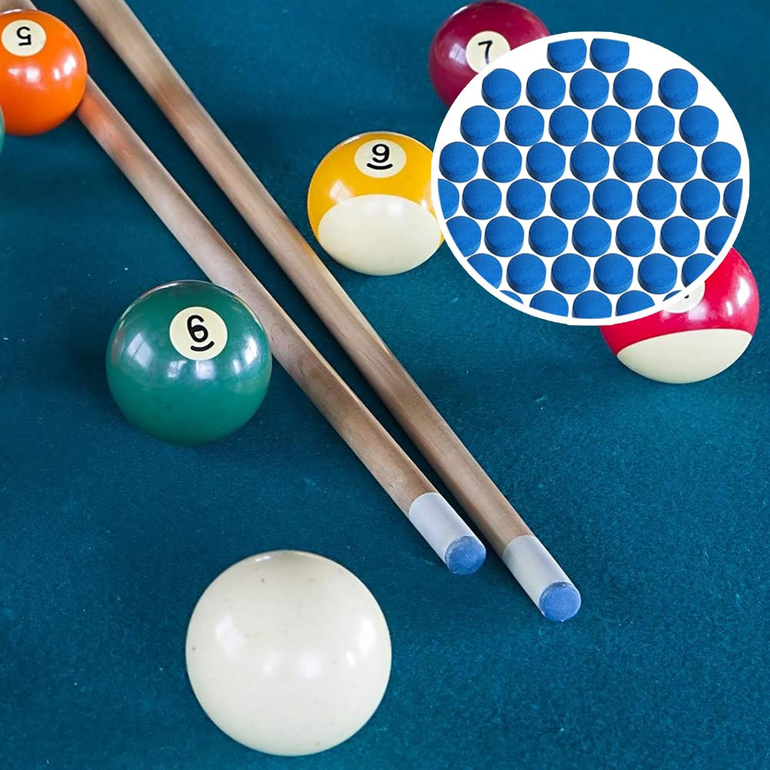 15PCS Billiard Pool Cue Tips Pool Cue Tips Replacement Kit 10Mm 12Mm 13Mm Replacement Tips for Pool Cues and Snooker Billiard image number 2