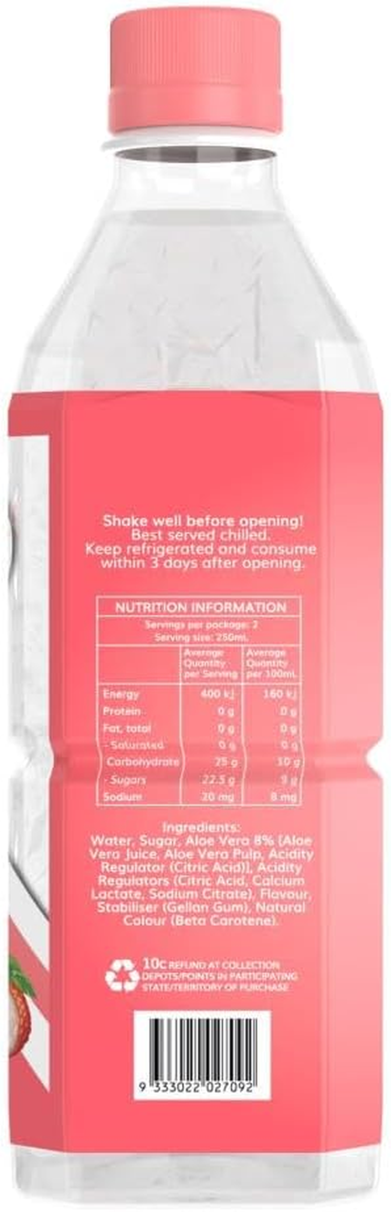 Aloe Mate Aloe Lyche Drink 20 X 500 Ml