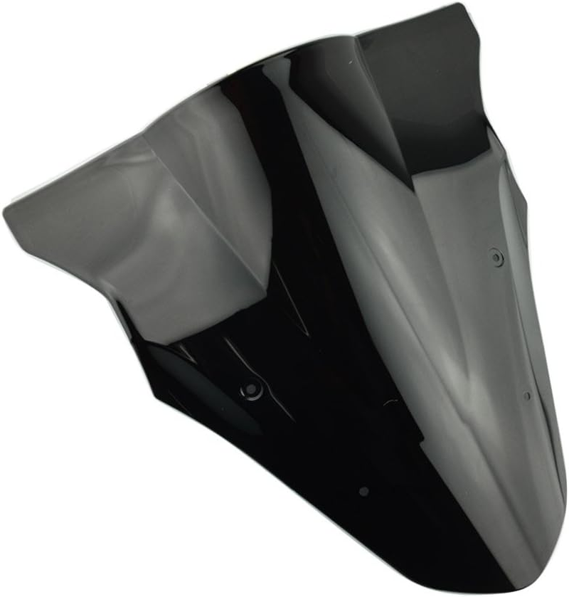 Windshield Screen Panel Cowl Fairing Windshield Windscreen Double Bubble for Kawasaki Ninja 650 ER-6F EX650 ABS ER6F EX650F 2012-2016 2013 2014 2015 (Black)