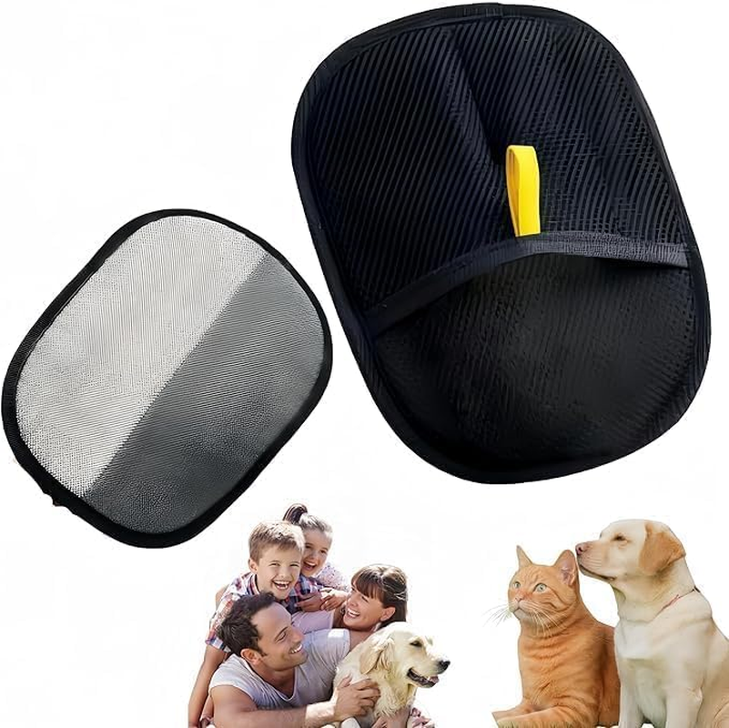 Afeamo Pet Hair Remover, Pet Grooming Gloves, Electrostatic Removal Gloves for Pet Hair, Pet Hair Remover Gloves for Dog Cat, Two-Way Static-Cleaning, Reusable，For Carpet Couch Clothing Furniture image number 6