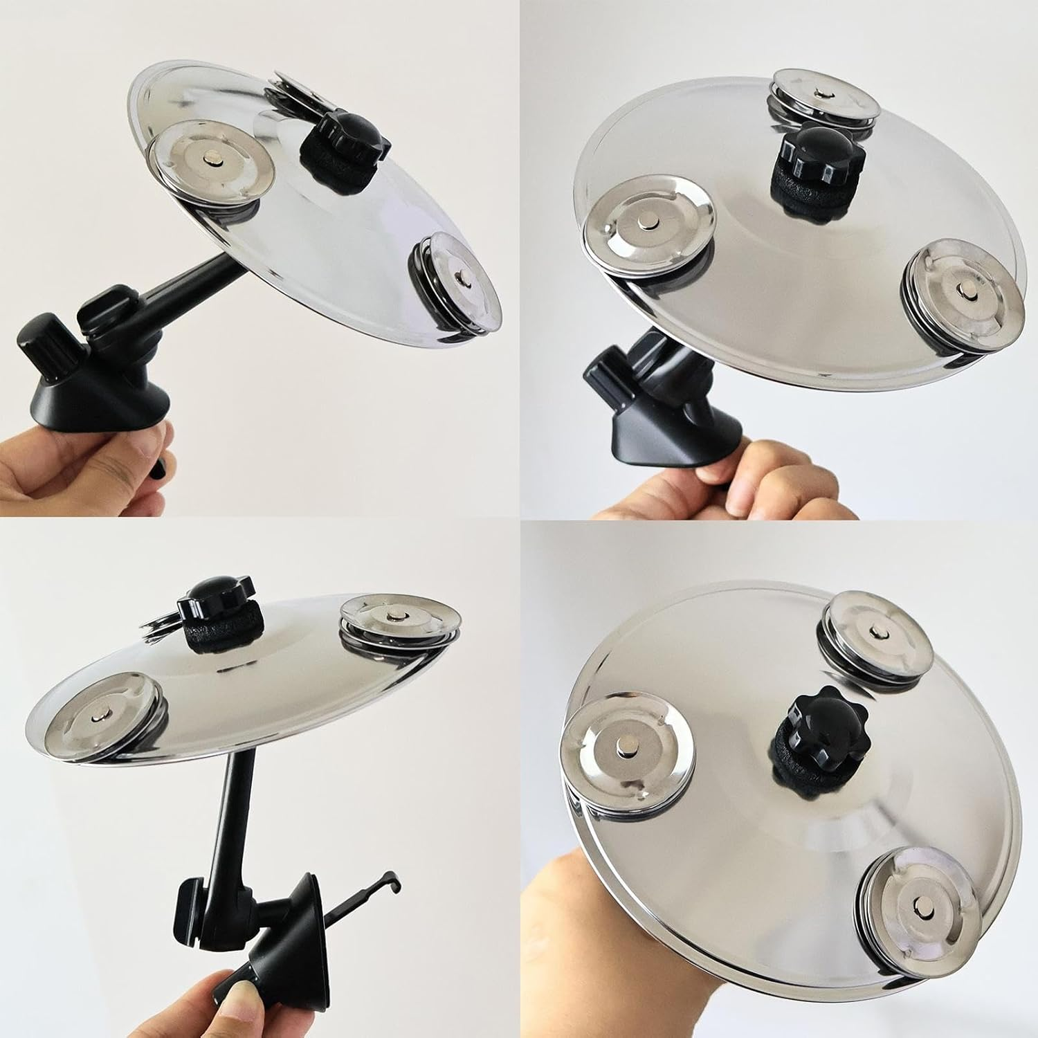 Car Symbol Drum Air Vent, Metal Drum Set Interior Accessory, Fun Dashboard Decoration, 14 Cm, for Vehicles, Trucks, Rvs, and Family or Friend Bringing Entertainment image number 1