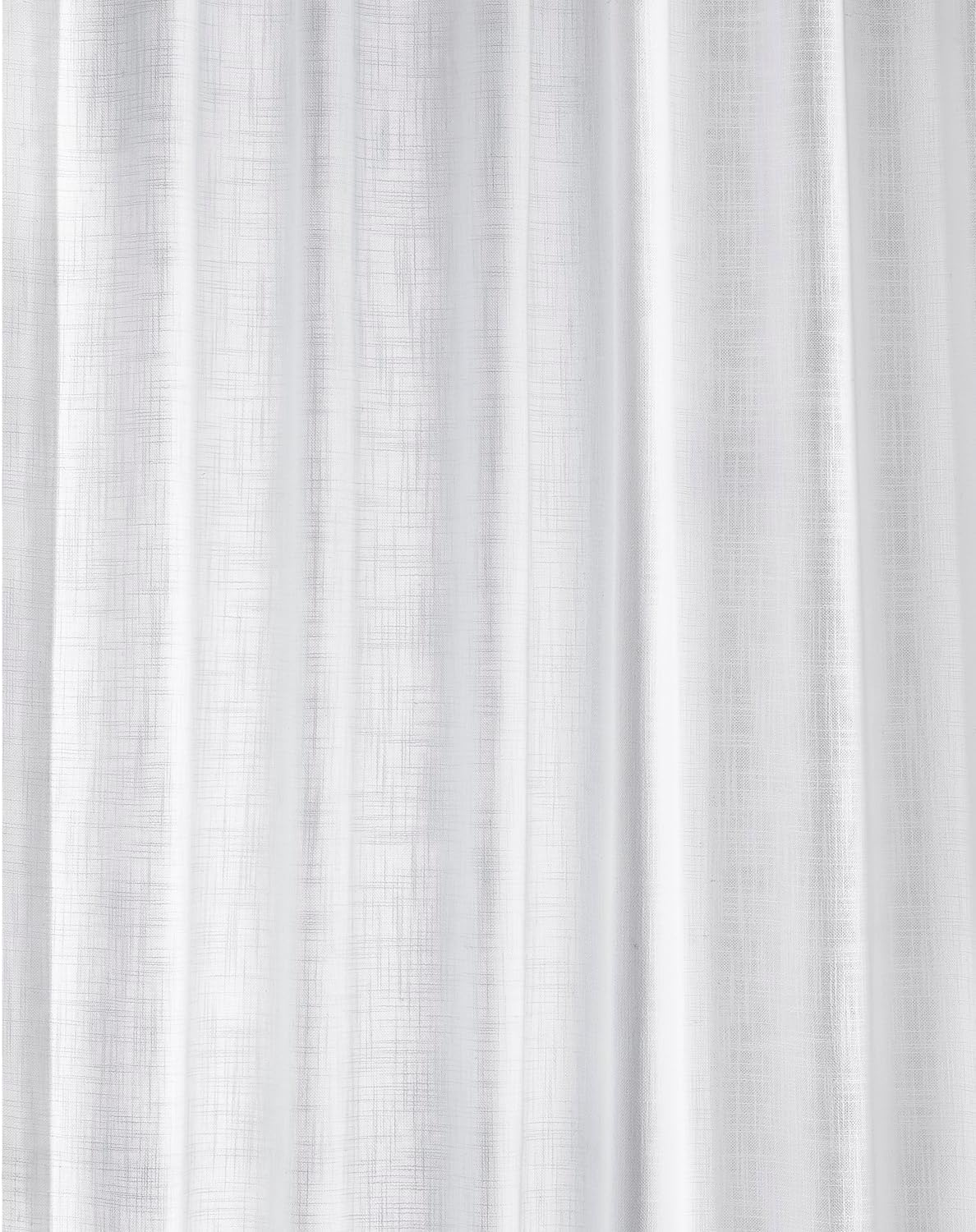 HPD Half Price Drapes Premium Heavy Faux Linen Curtains for Living Room (1 Panel), 50W X 96L Light Filtering Curtains 96 Inches Long Window Curtains for Bedroom, Rice White image number 5