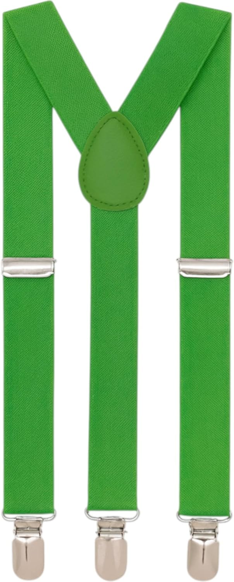 Adjustable 100Cm Green Apple Adult Mens Suspenders
