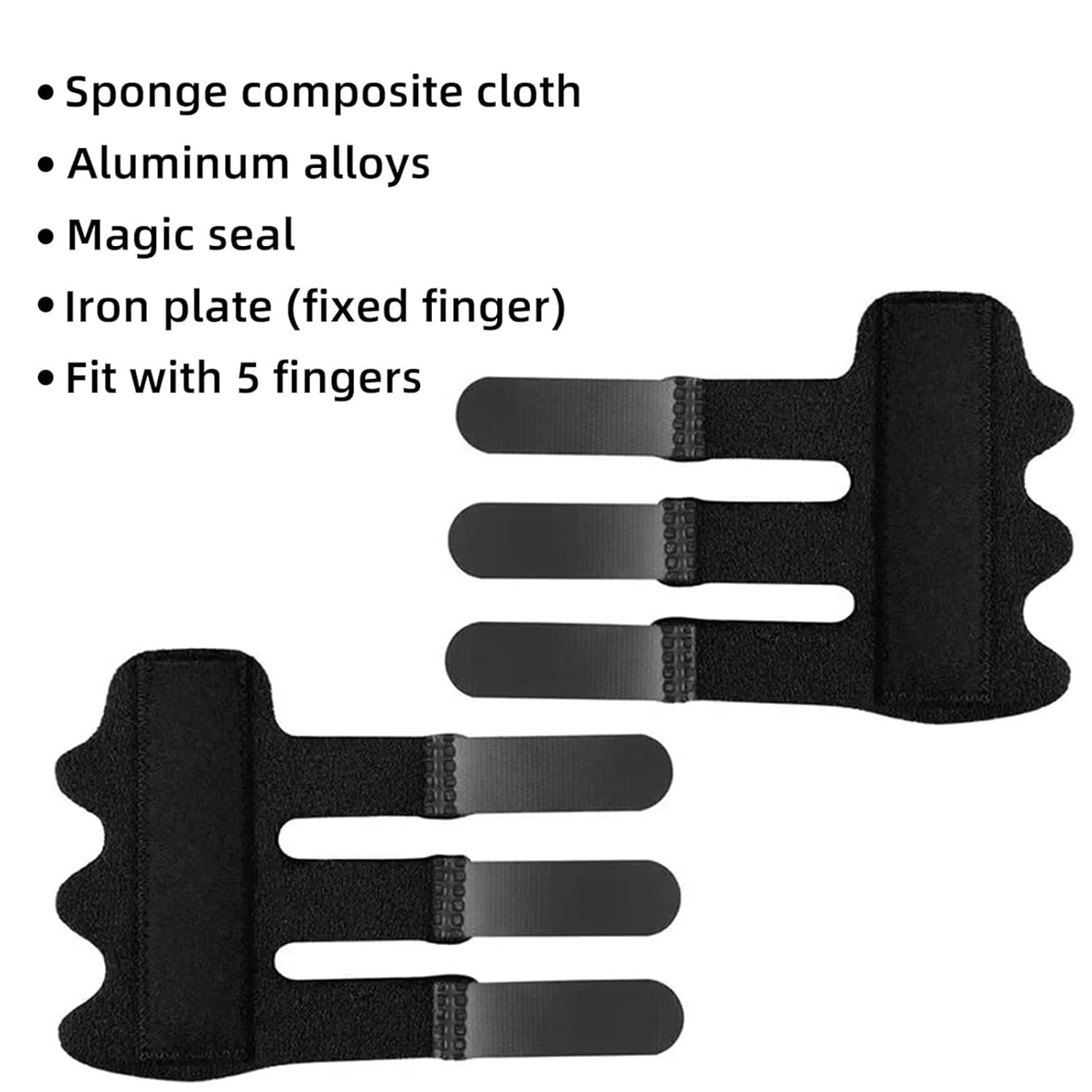 Finger Splint - 4 Pcs Trigger Finger Splints Brace for Broken Finger Protection, Knuckle Immobilization, Straightening Arthritis Pain Relief image number 6