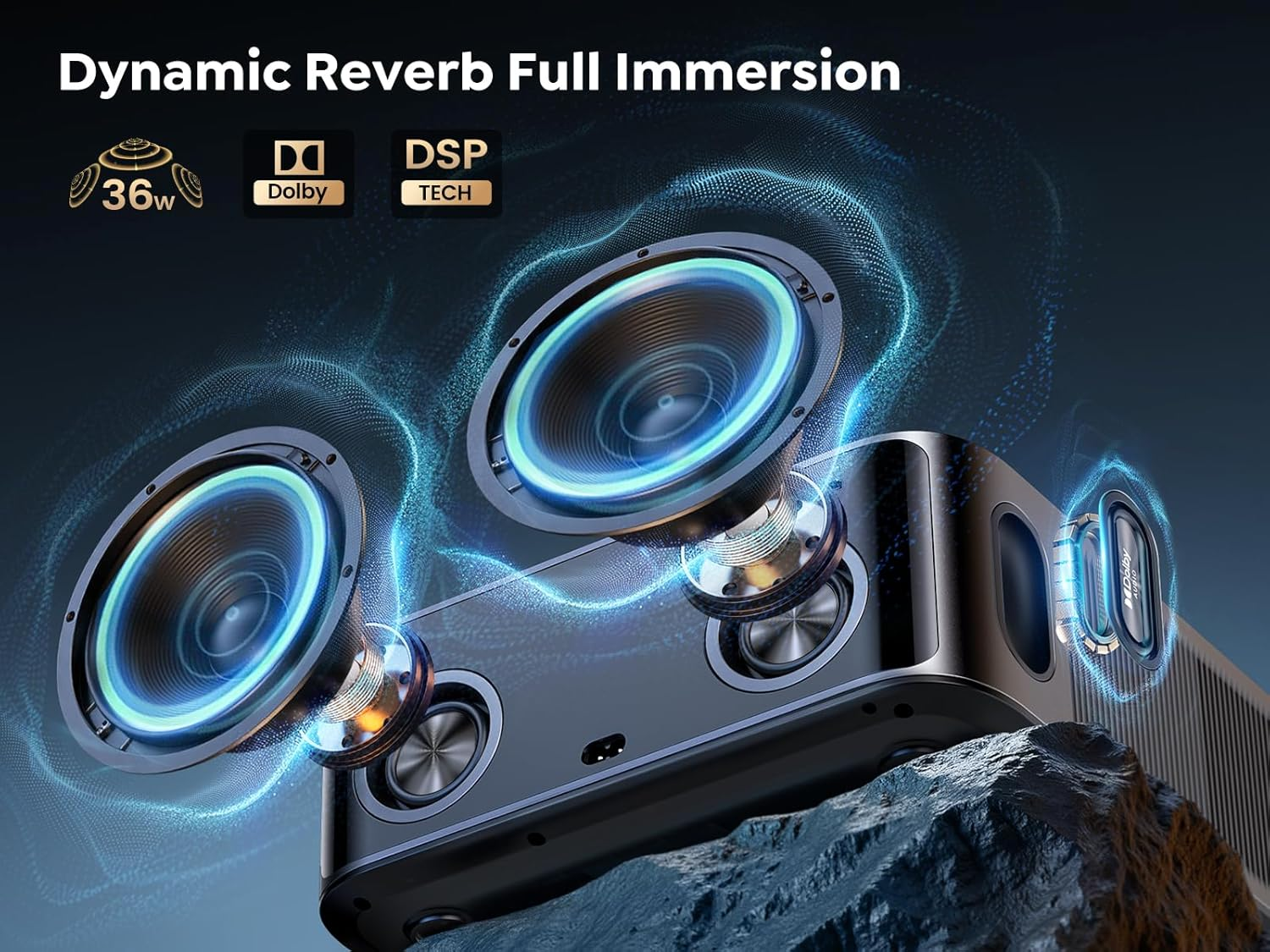 Projector 4K【Official Neflix/36000 Lumen/36W Dolby Audio】Auto Focus/Keystone/Screen Alignment/Obstacle Avoidance Smart Projector, TOPTRO Native 1080P Projector Wifi 6 Two-Way Bluetooth Exposed Speaker image number 6