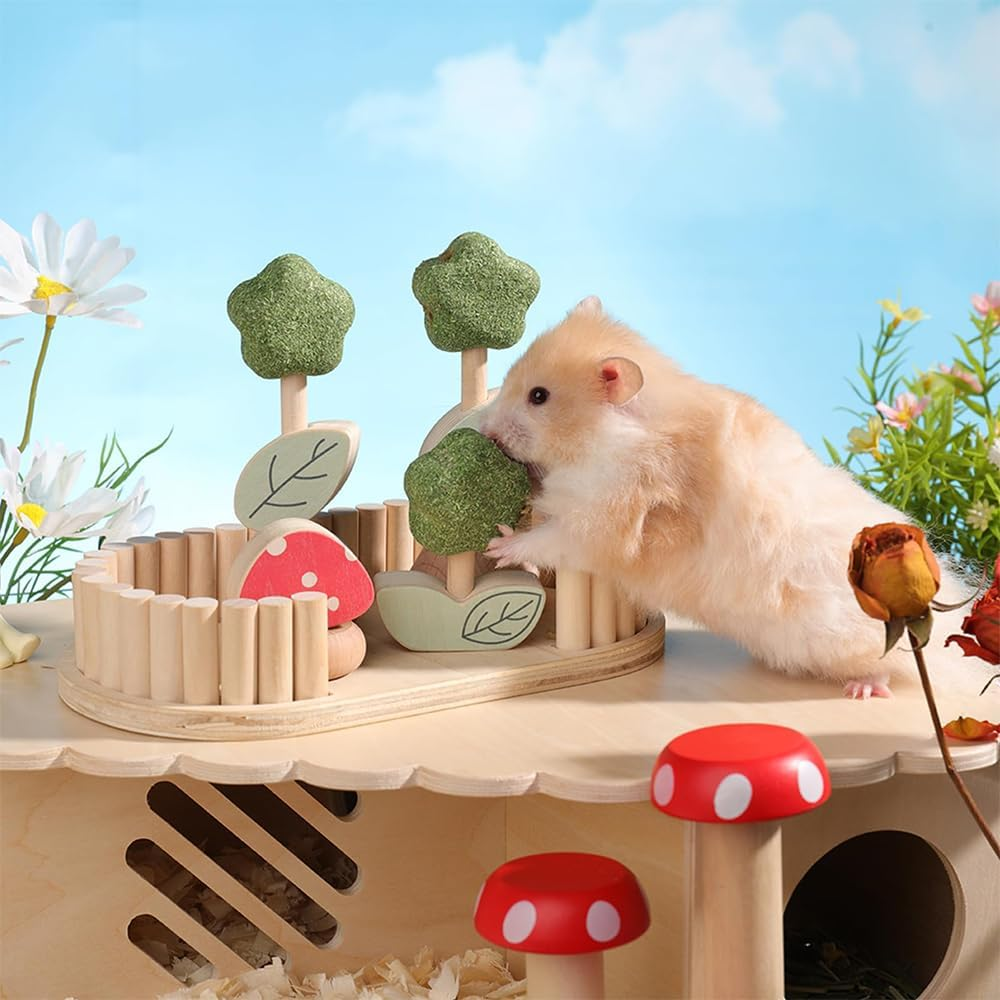 LMSNE Guinea Pig Chew Toys, Prevent Teeth Overgrowth, Natural Edible Rabbit Chew Toy for Bunny, Rat, Chinchilla, Gerbils and Others Small Animal image number 4