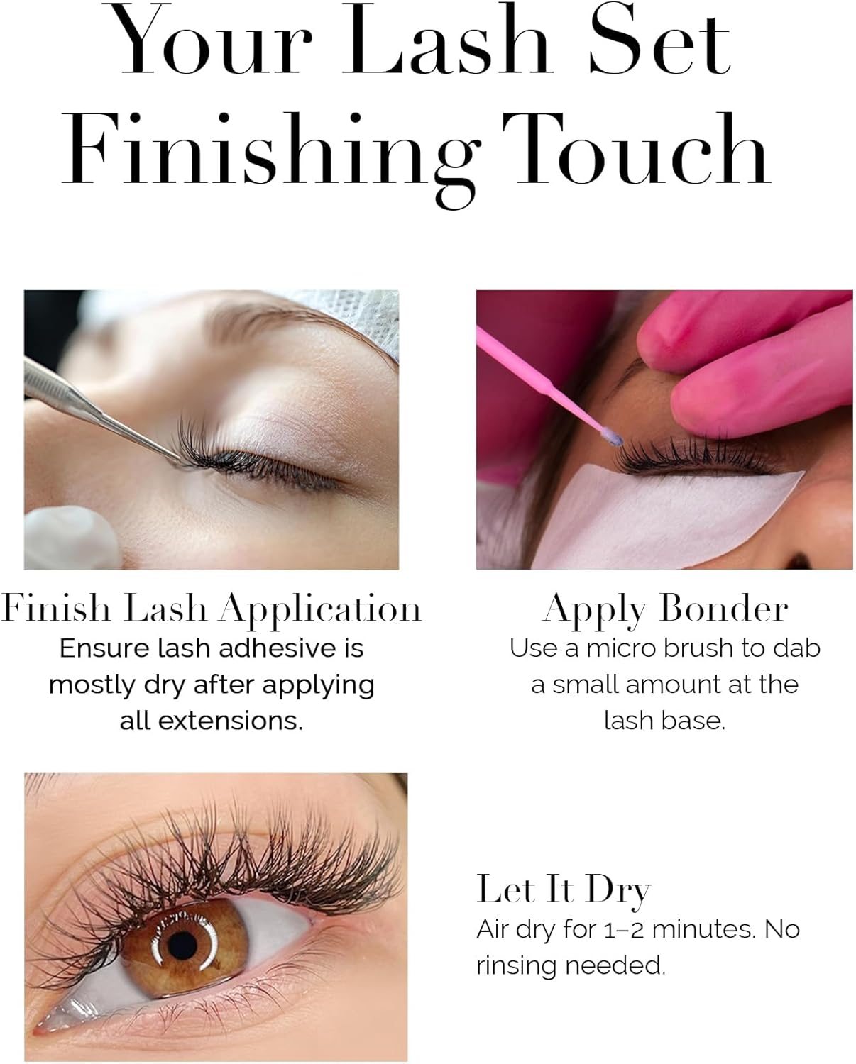 Ultra Lash Bonder for Eyelash Extensions &ndash; Super Bonder & Sealant for Stronger Retention, Reduces Fumes & Irritation, Fast Drying Lash Glue Sealer, Professional Lash Bond and Seal Made in Korea image number 5