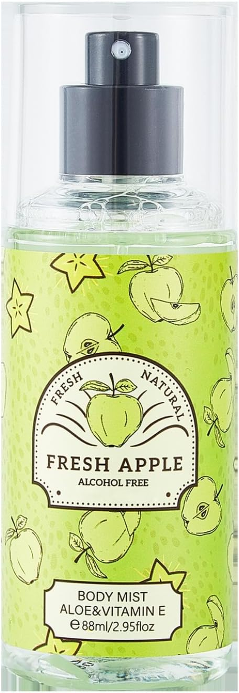 Grape Hami Melon Perfume Spray 88Ml Alcohol Free Body Mist for Women Men Refreshing Fragrance Long Lasting Fresh Apple One Size