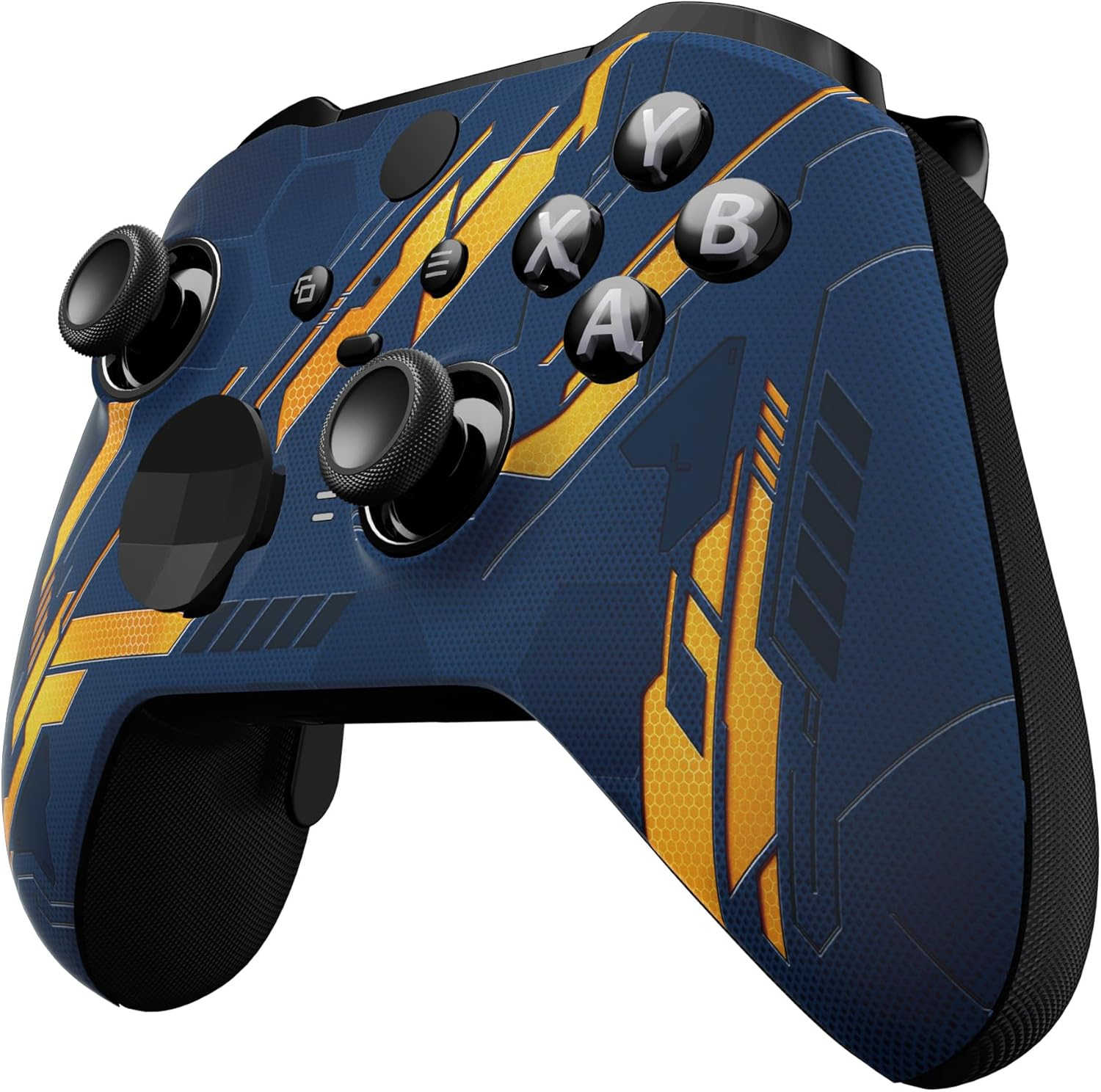 Extremerate Glow in Dark Mecha - Orange Replacement Faceplate Cover for Xbox One Elite Controller Series 2 (Model 1797), Custom DIY Front Housing Shell Case for Xbox Elite Series 2 Core Controller image number 2