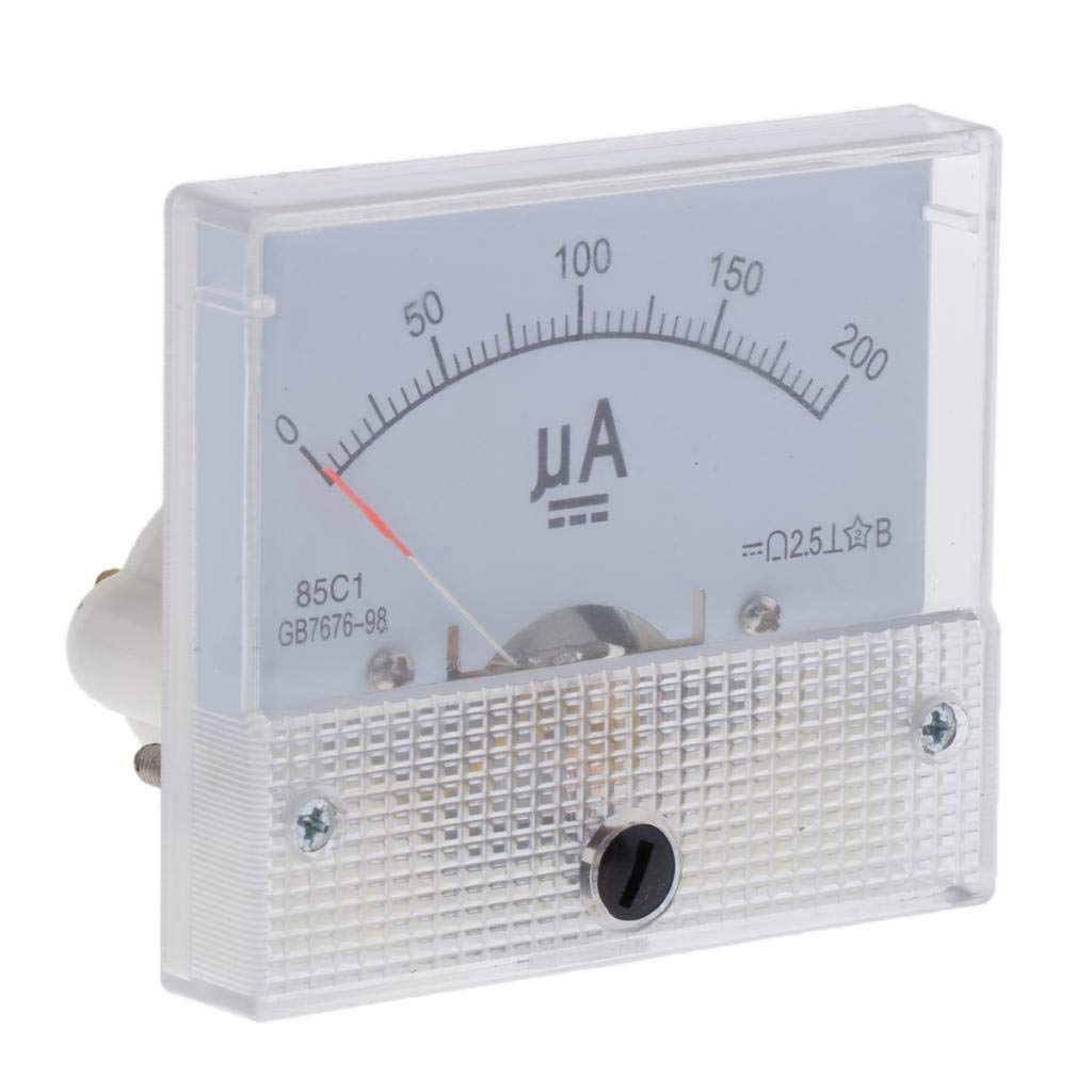 Accurate 85C1-Ua Panel DC Ampere Tester Current Measuring Tools 0-50Ua, White